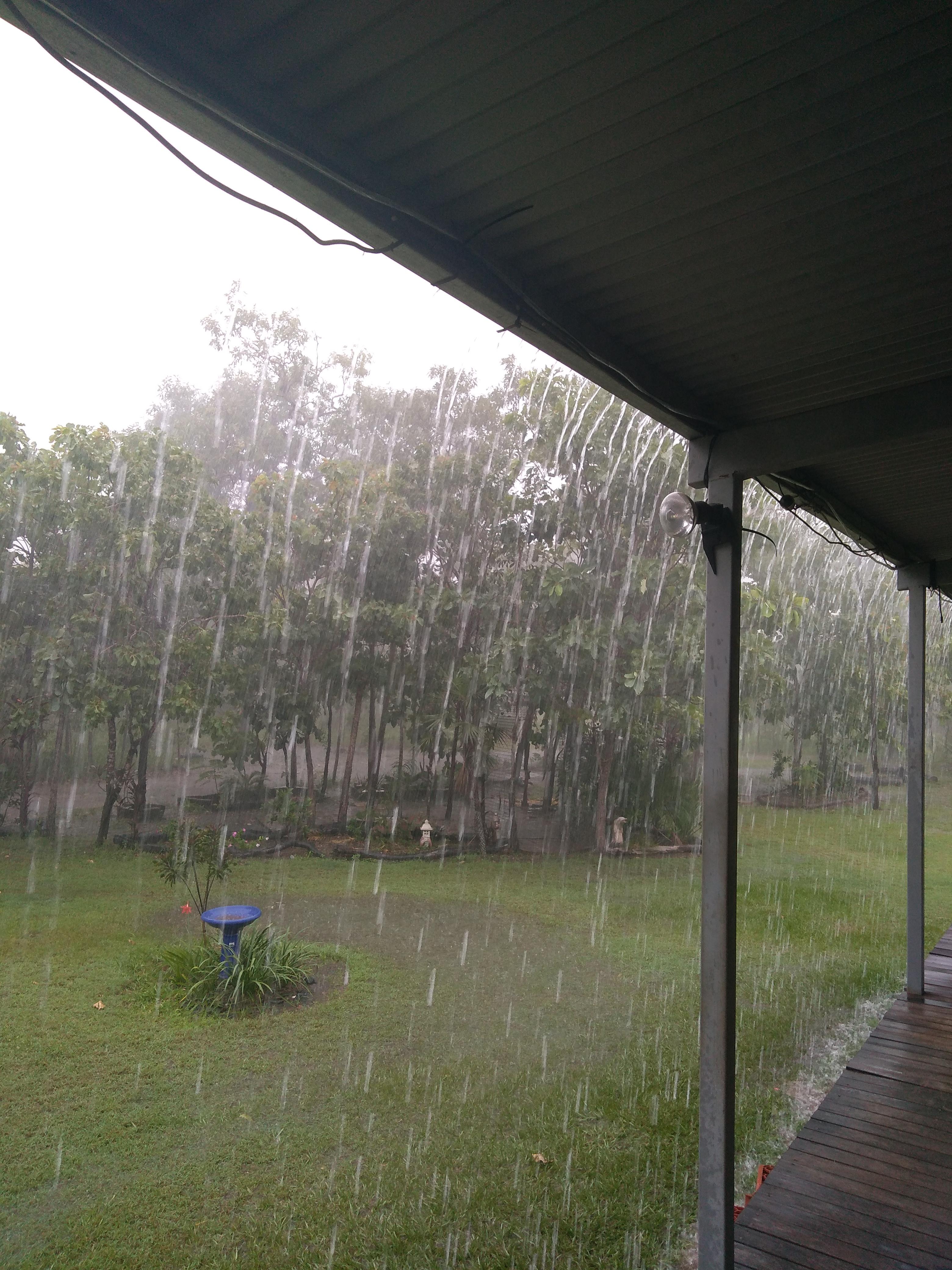 Finally got some wet season rain in darwin r/australia