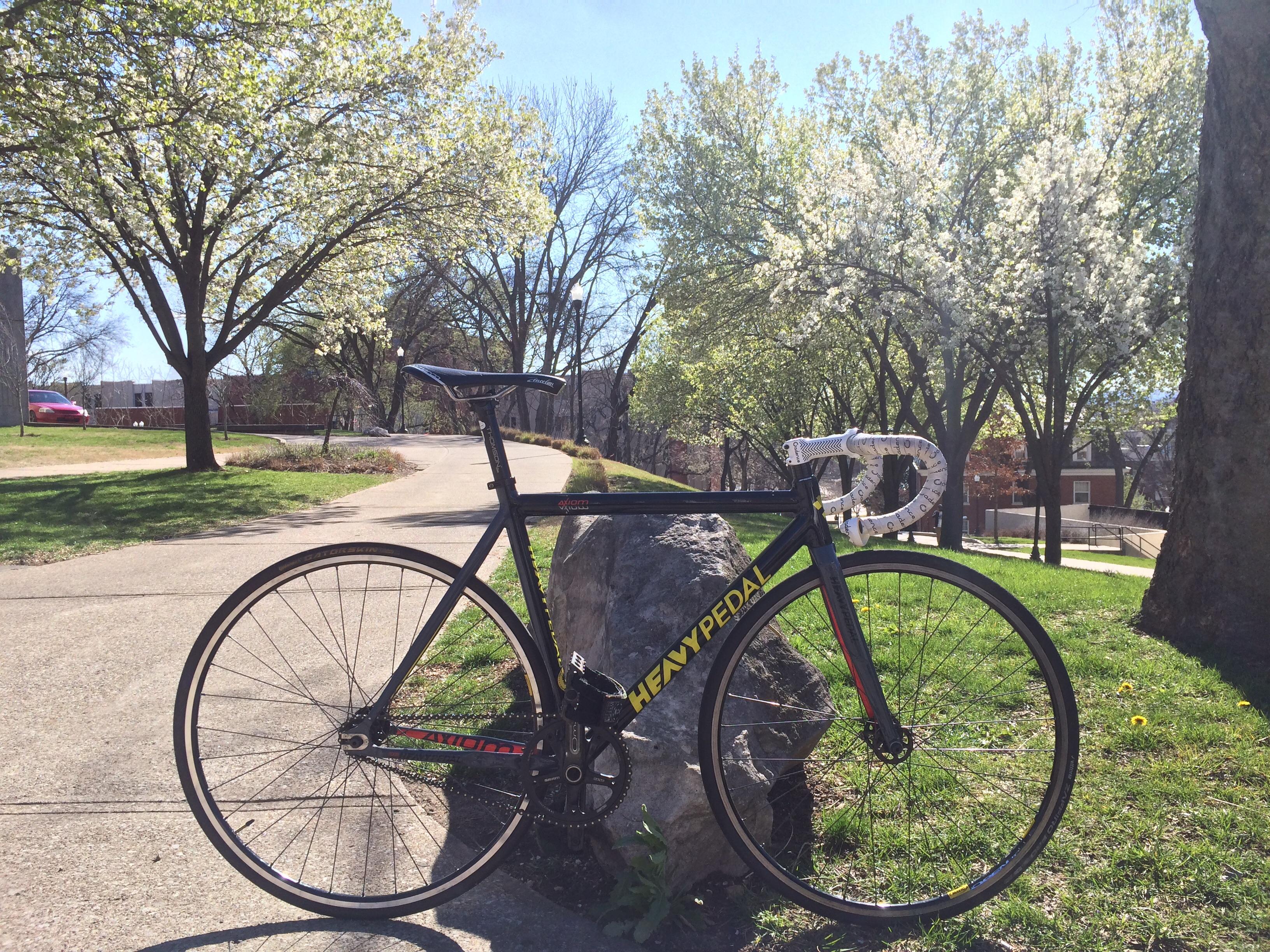 Spring time is the best time to ride your bike. Bowling Green, KY. theheavypedalaxiom r