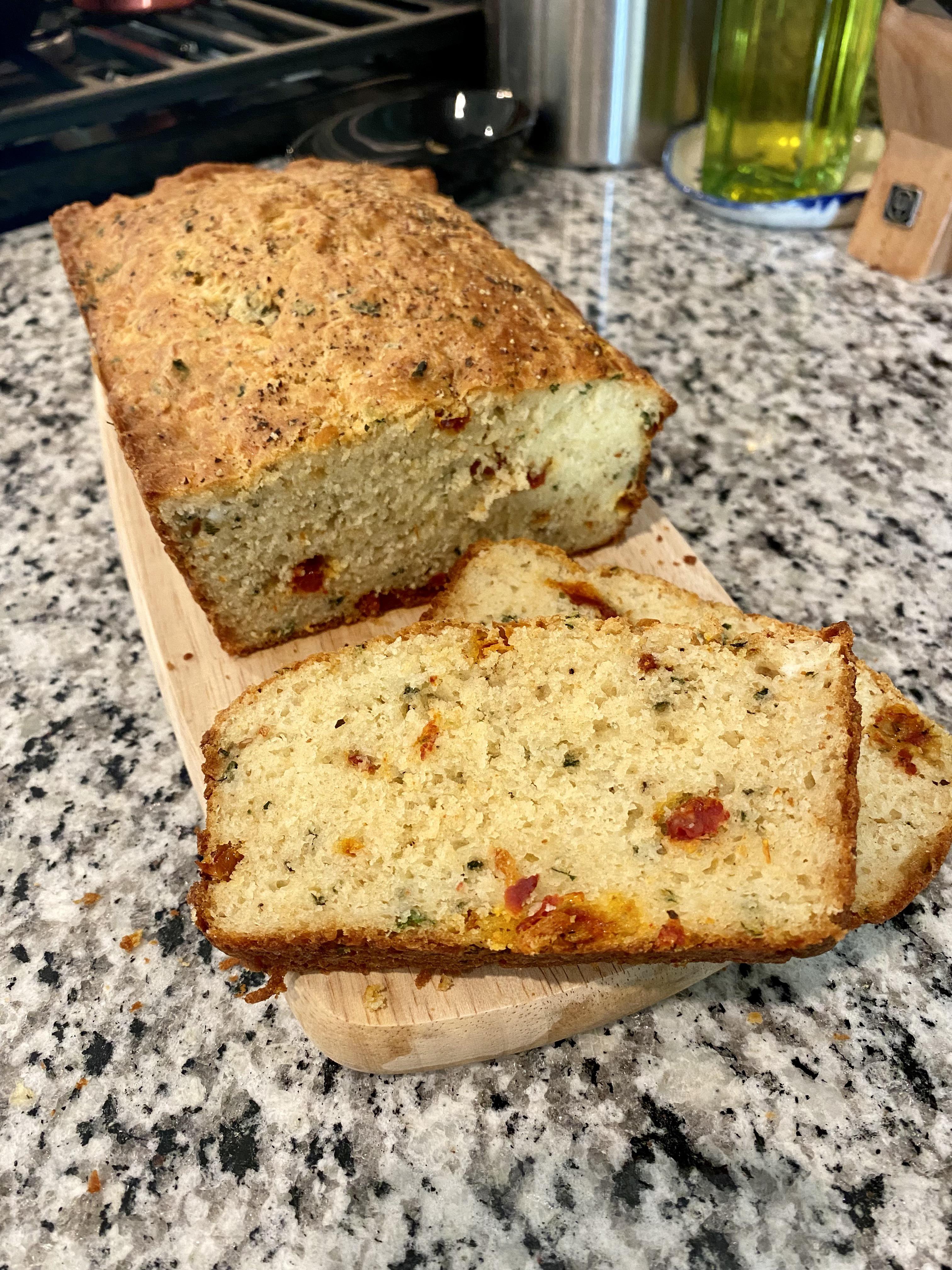 Week 30 Savory Baking Asiago & Sun Dried Tomato Bread r