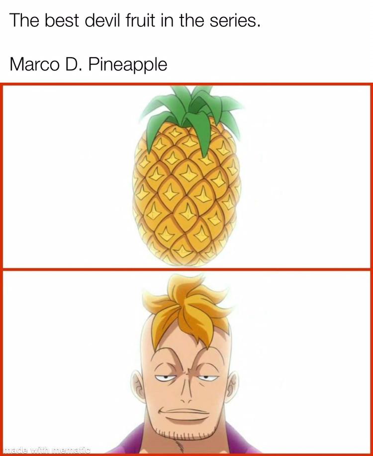 Marco d pineapple r/OnePieceButBetter