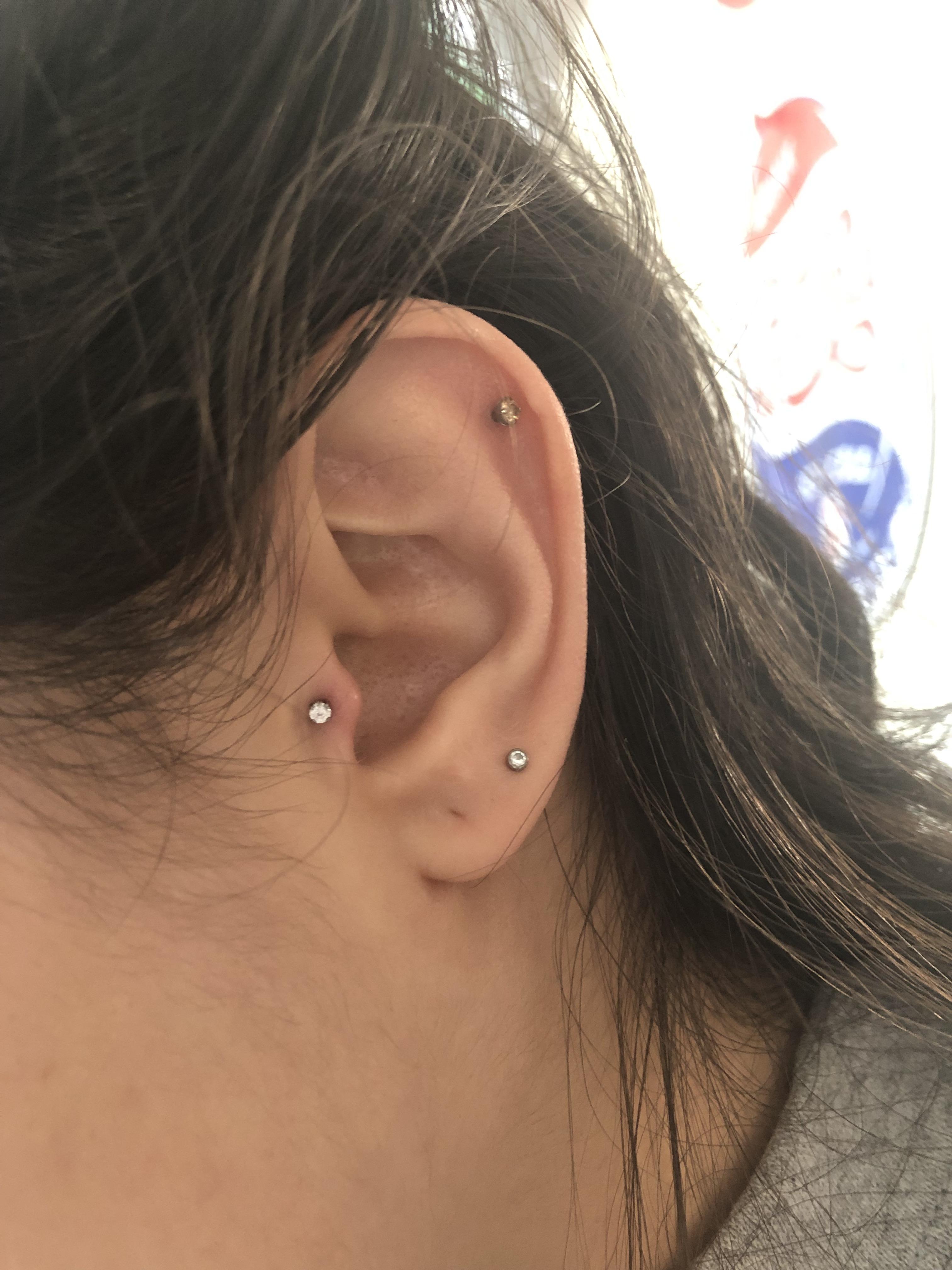 Finally got my tragus done thanks to Rob at Craig Pokes U in Arlington