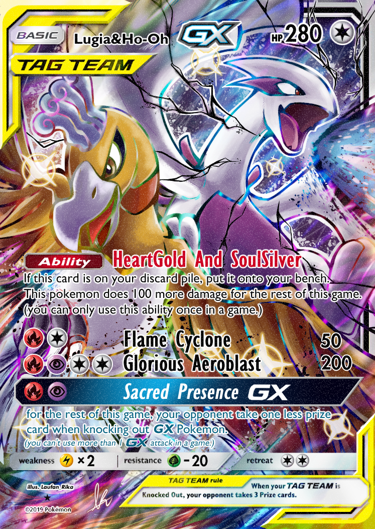 Gold Tag Team Pokemon Cards