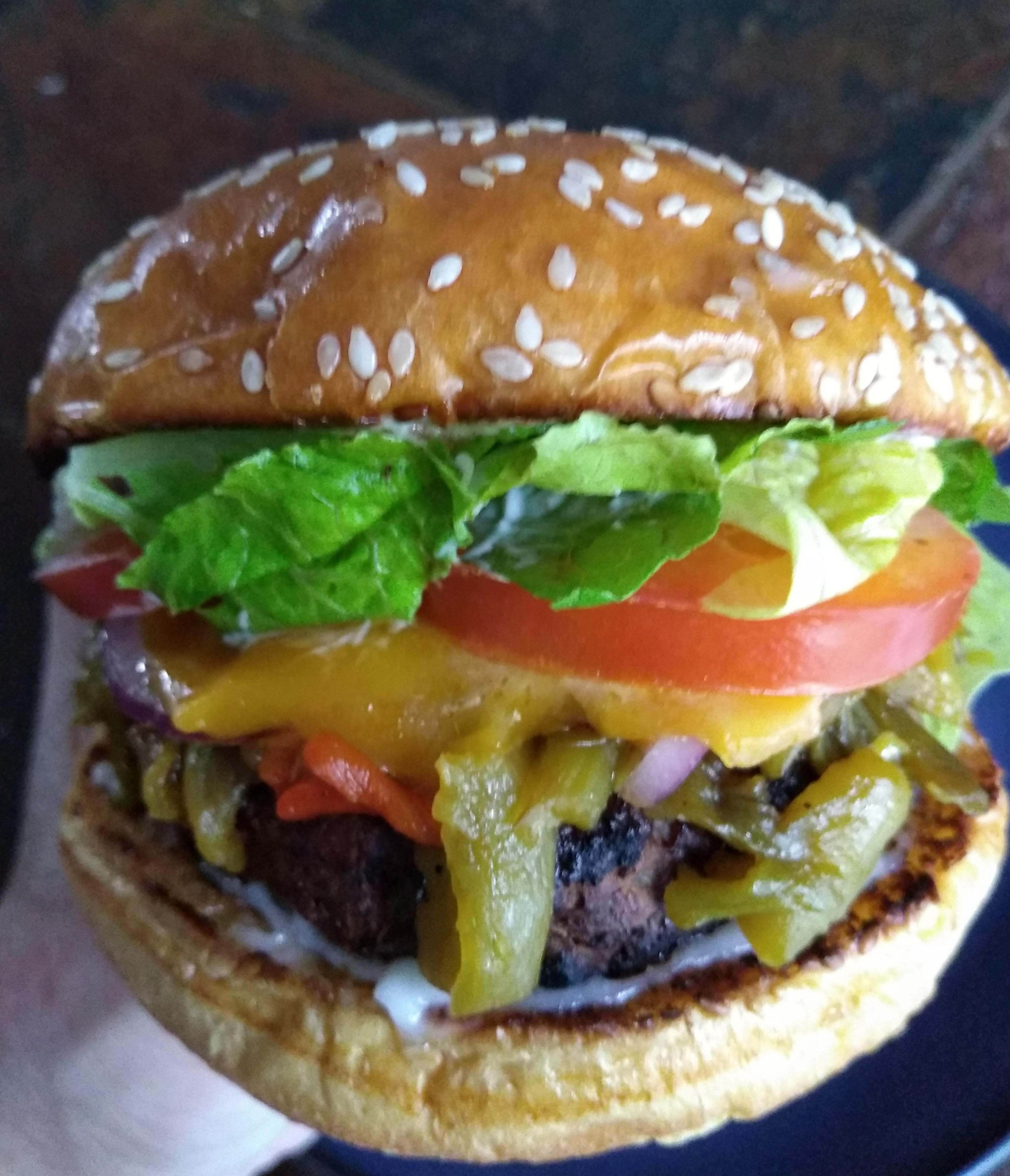 New Mexico Green Chile Cheeseburger. When you know, you know. r/FoodPorn