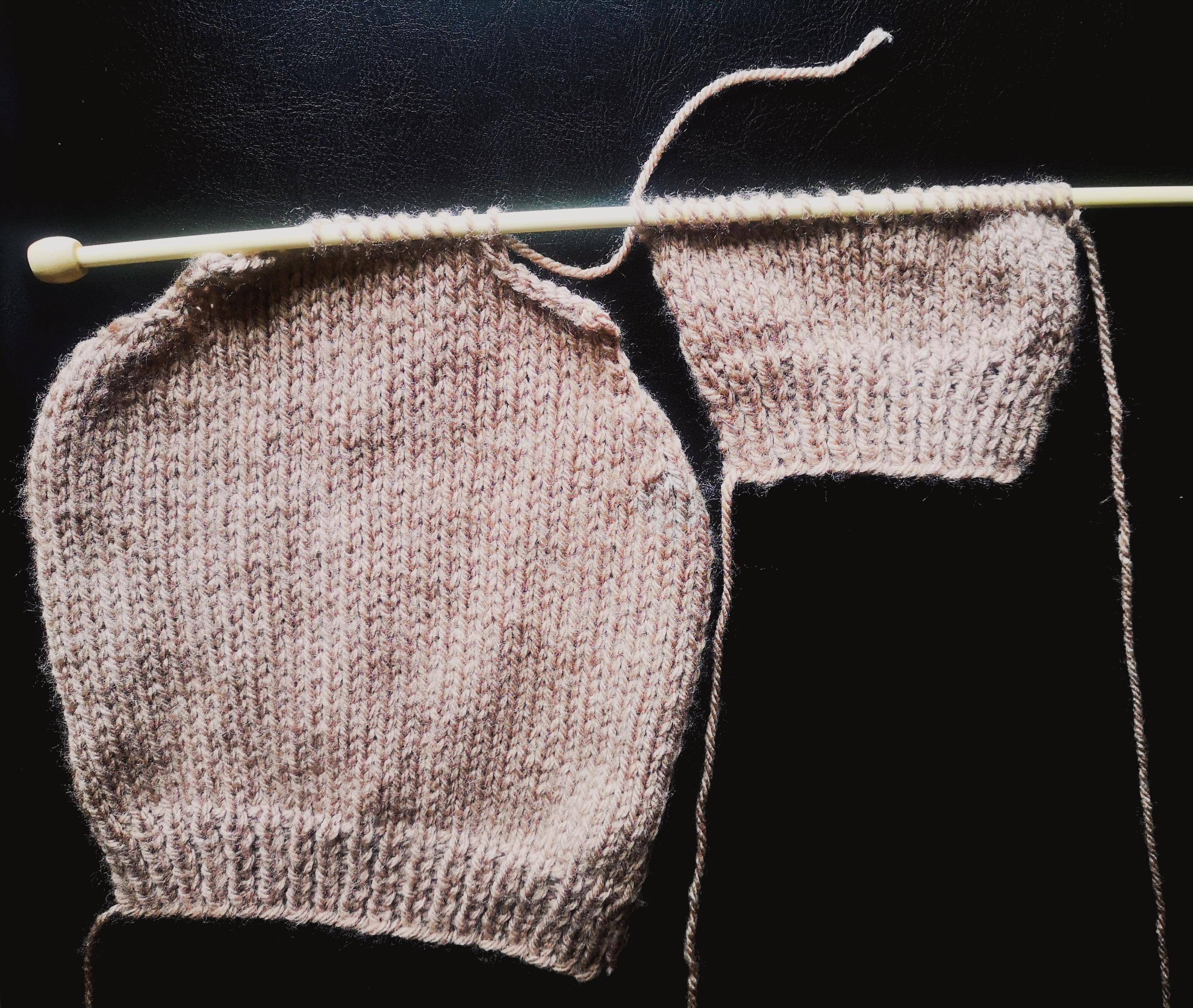 Only started knitting for the first time a week ago knitting English style and really liking