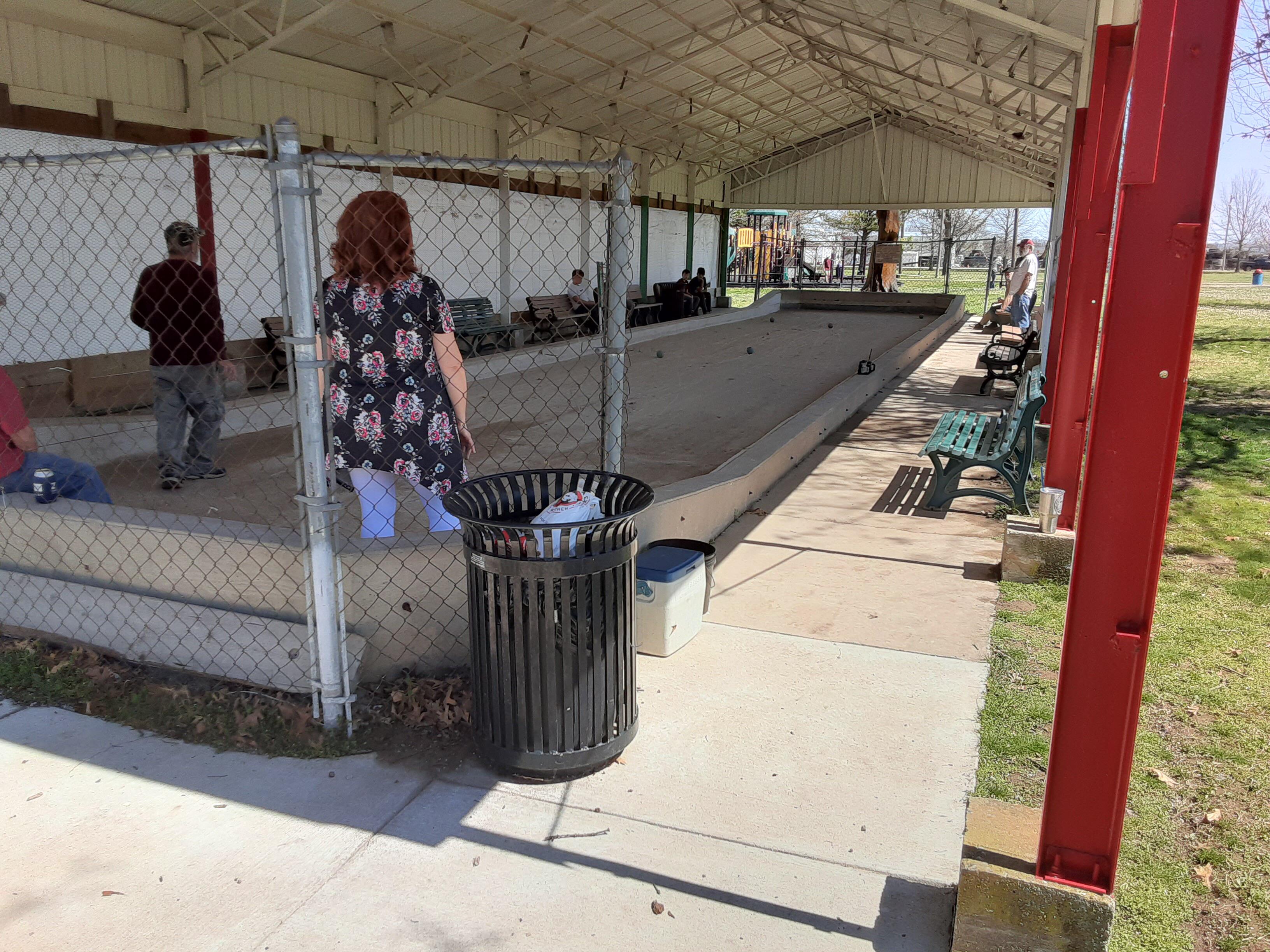 Our community court, Harry Sbanotto Park, Tontitown, AR r/bocce