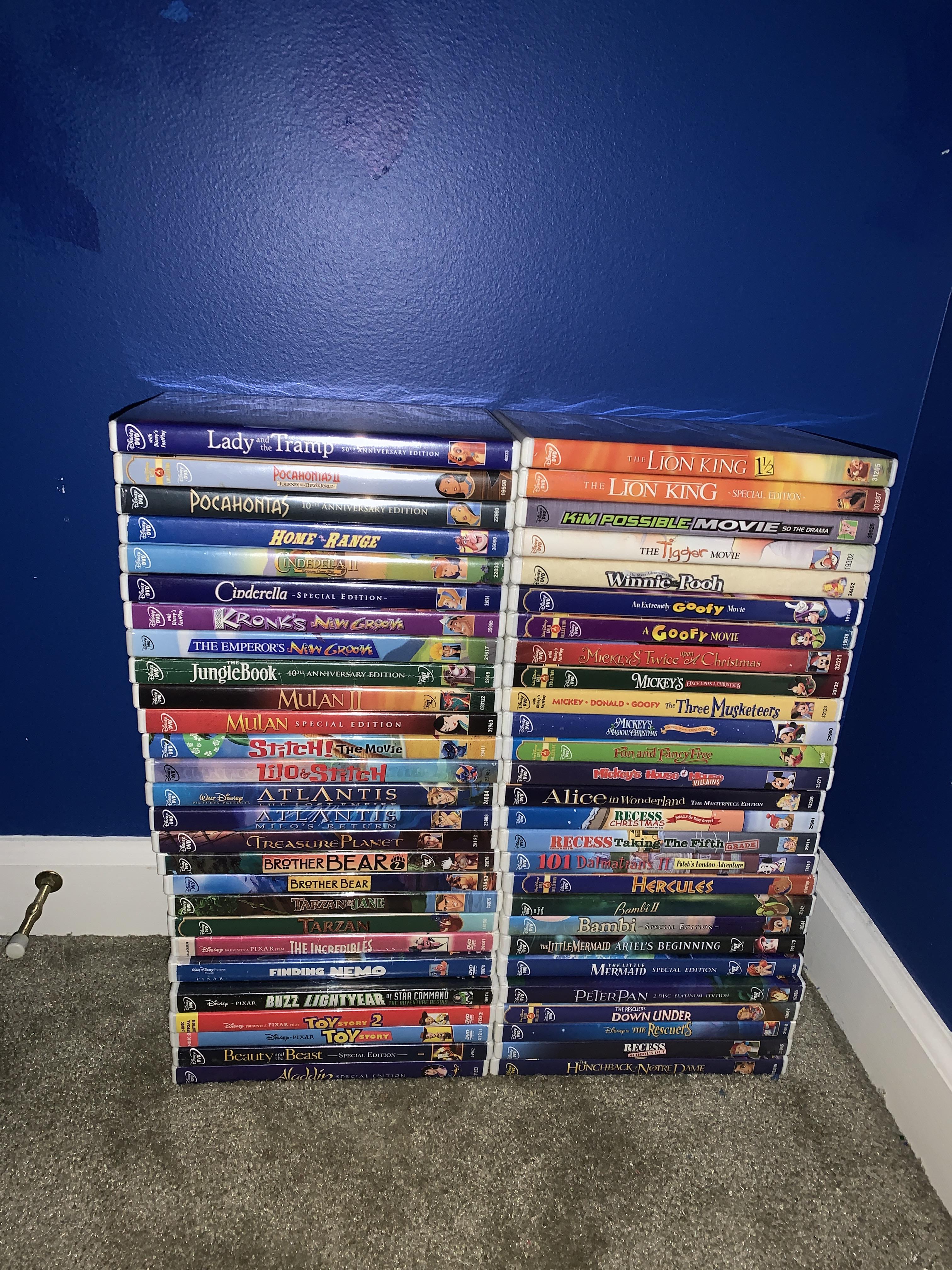 These old Disney DVDs I have in my collection r/dvdcollection