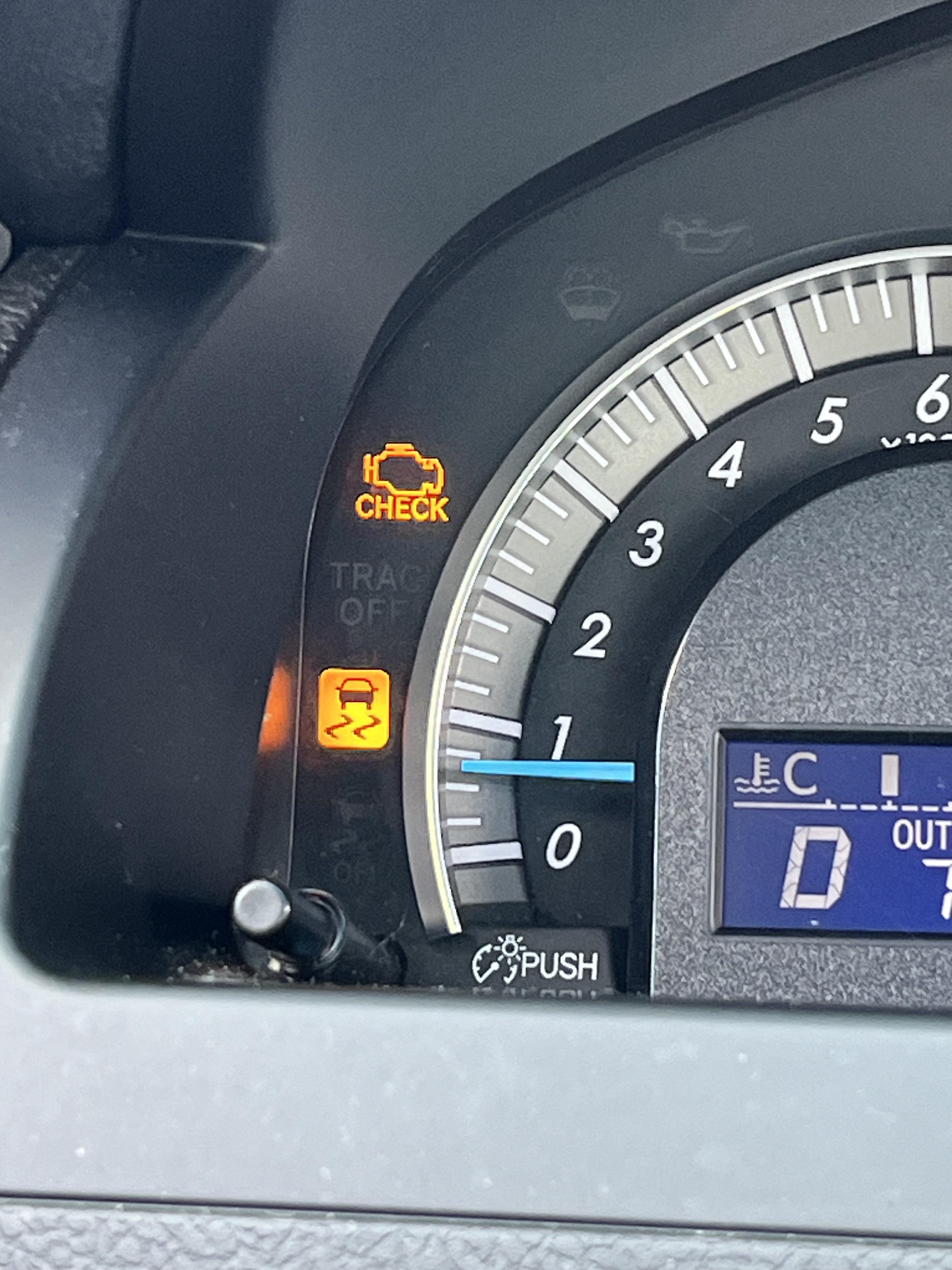 Check engine light and traction light came on after a wash : r/Camry