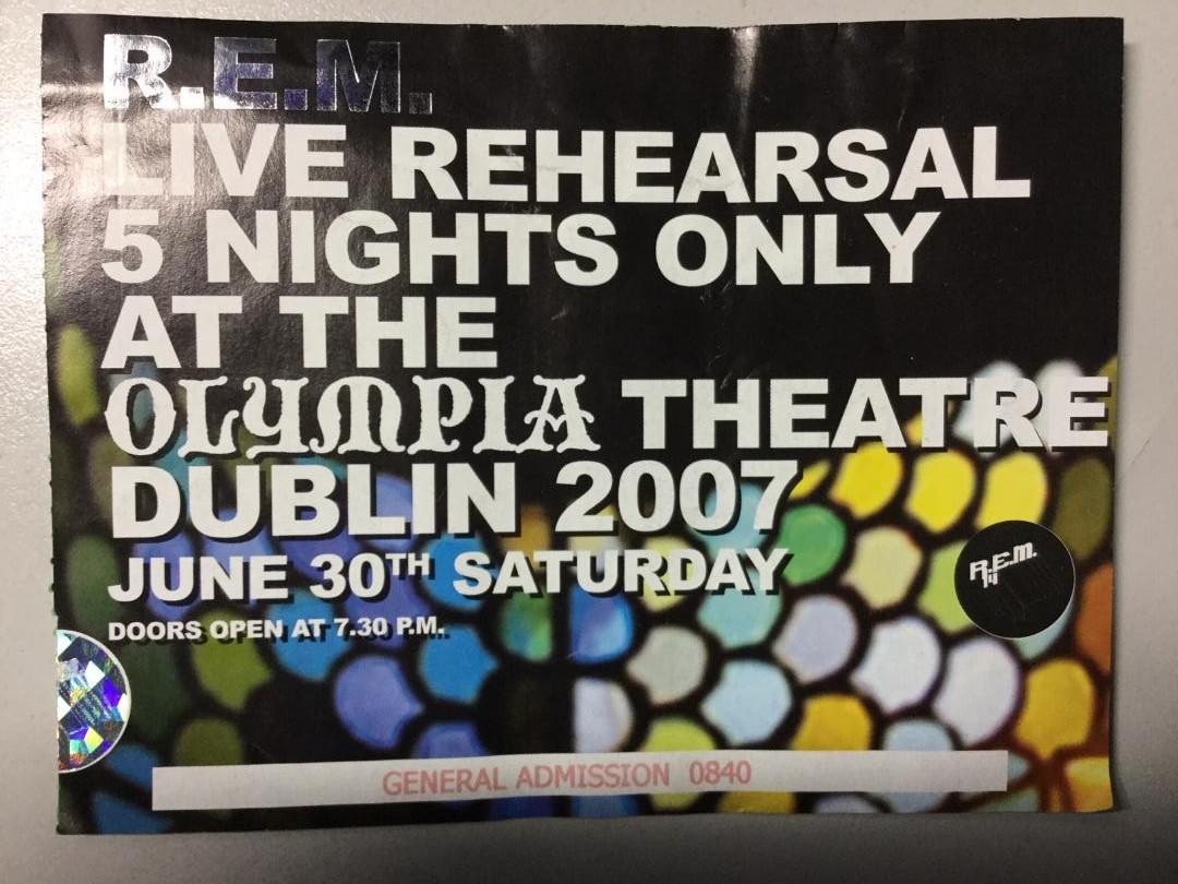 REM Rehearsal In Dublin 2007 r/rem