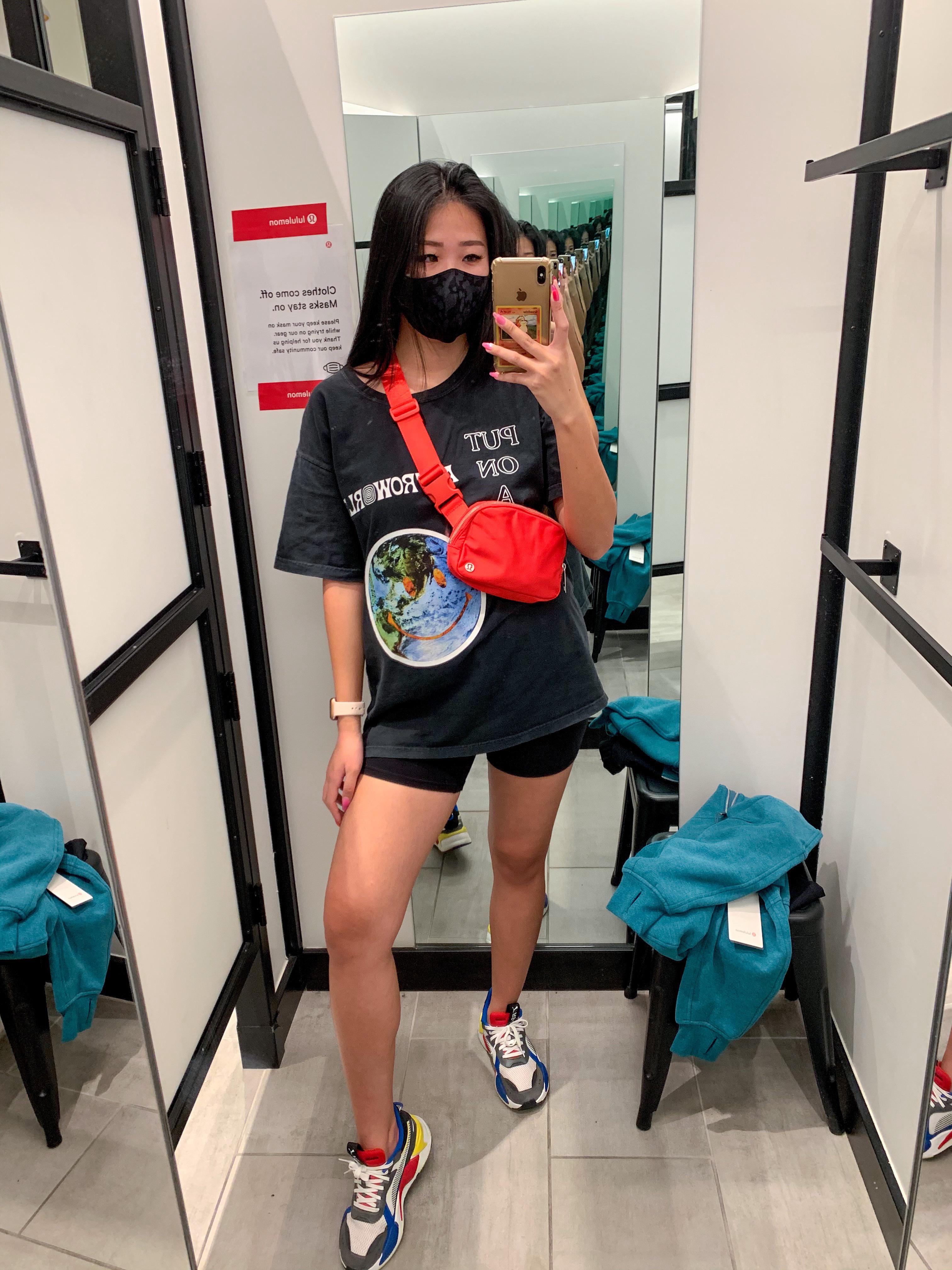 baggy shirt with biker shorts > OFF62