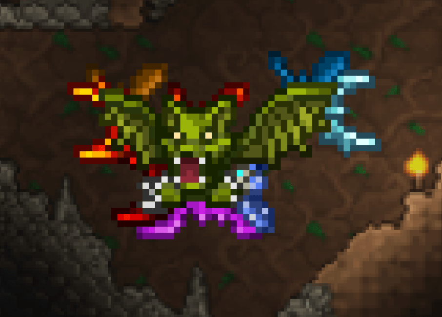 Giant spore flying fox vampire jungle cave illuminant hell lava ice bat