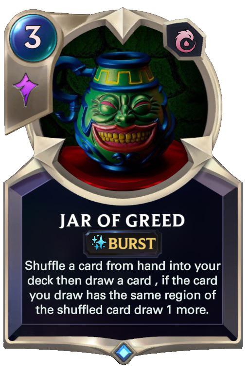 If Jar of greed was a card