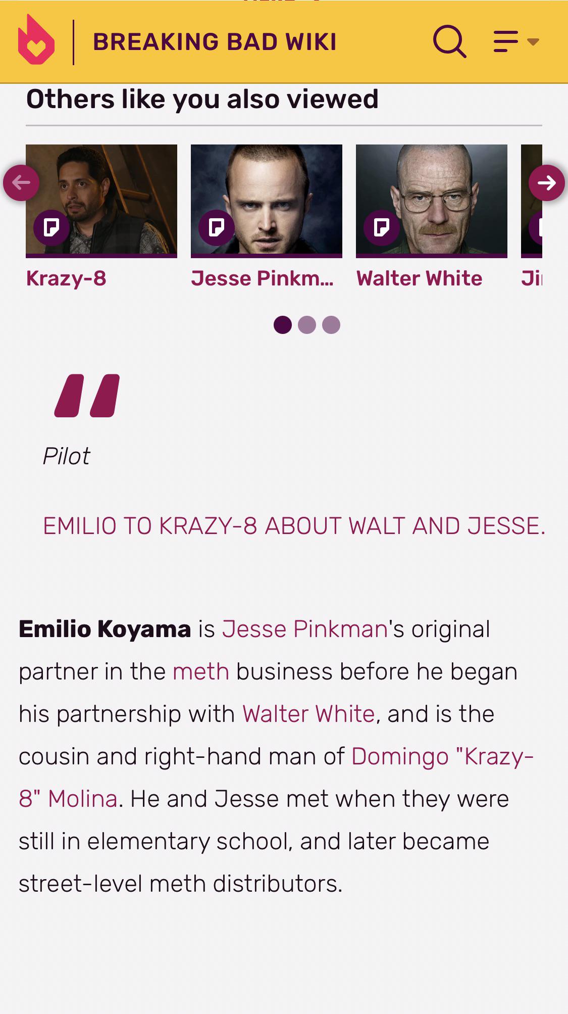 I love this Emilio quote r/breakingbadmemes