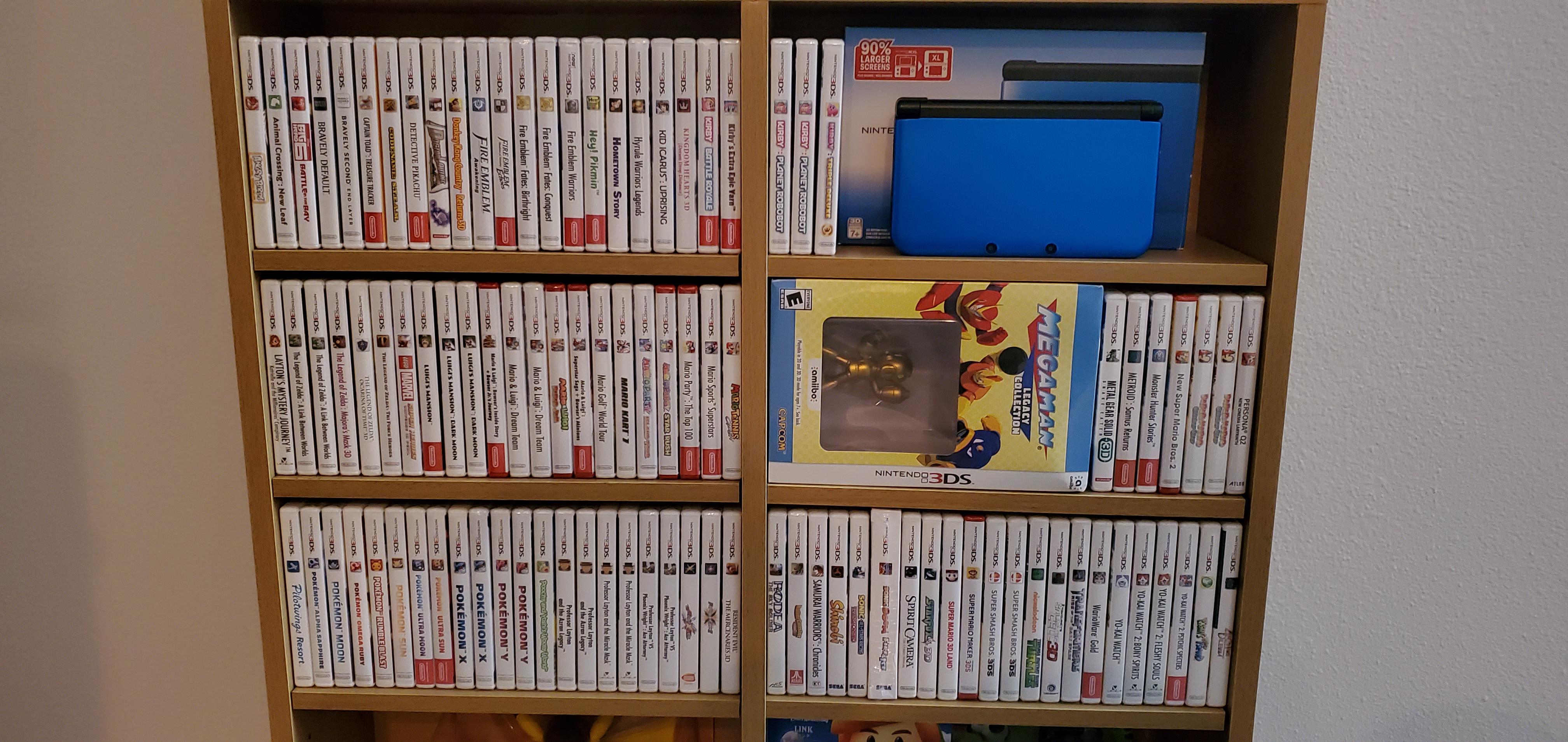 The 3DS library. Most are sealed/NIB. Talk about a backlog. r