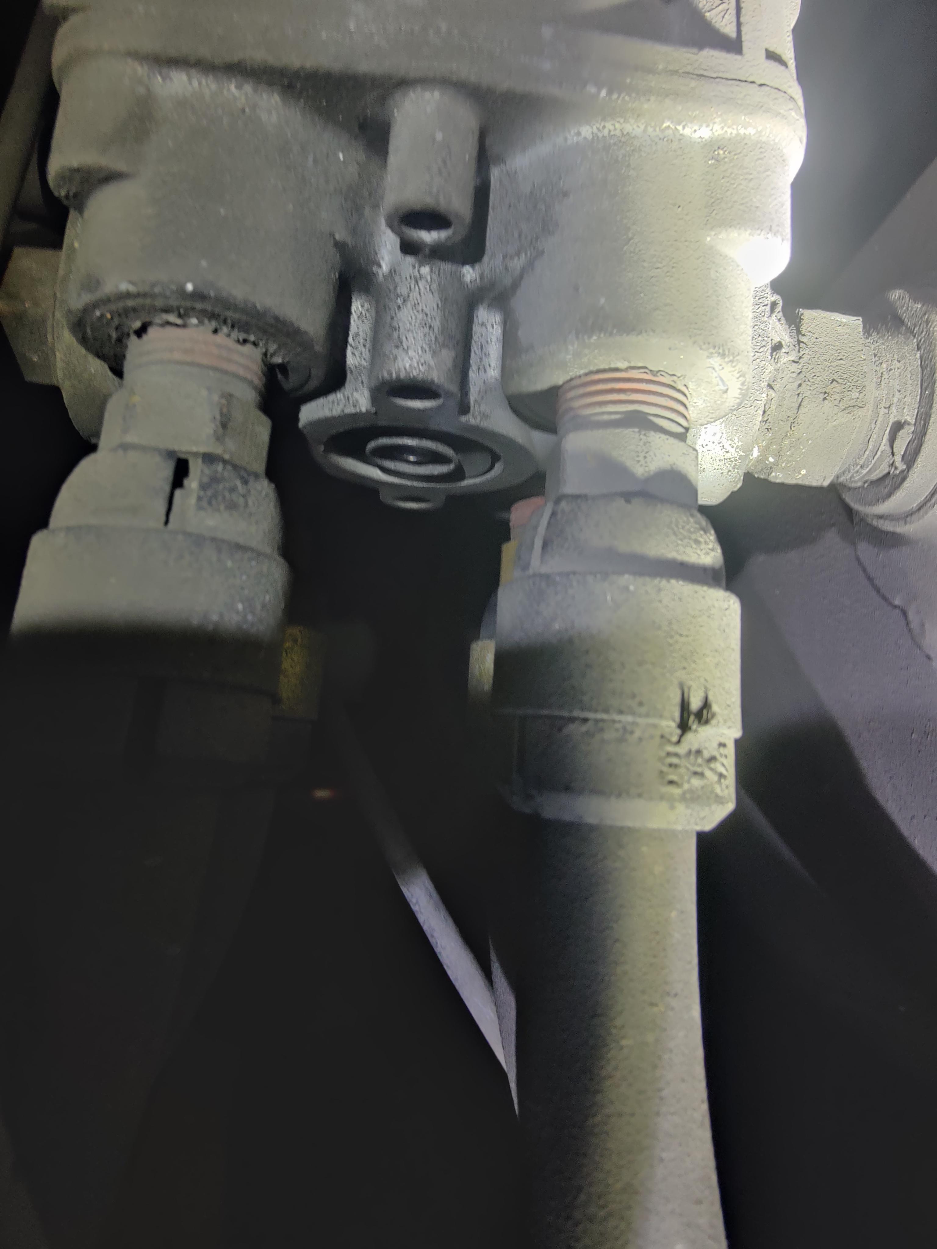 air leak when step on brakes..the hoses are fine it where the hoses are