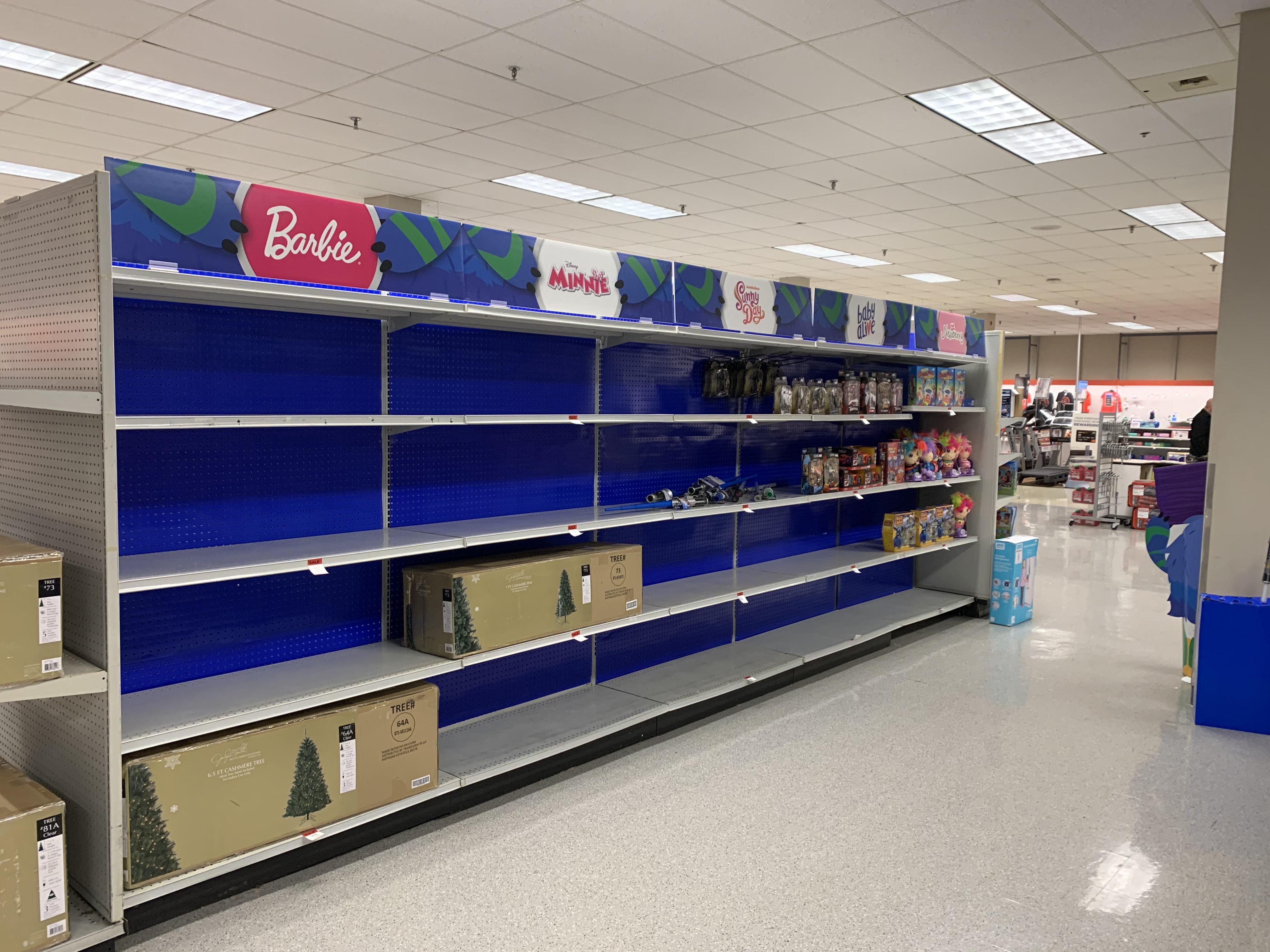 The toy aisle at my sears is looking particularly sad this Christmas