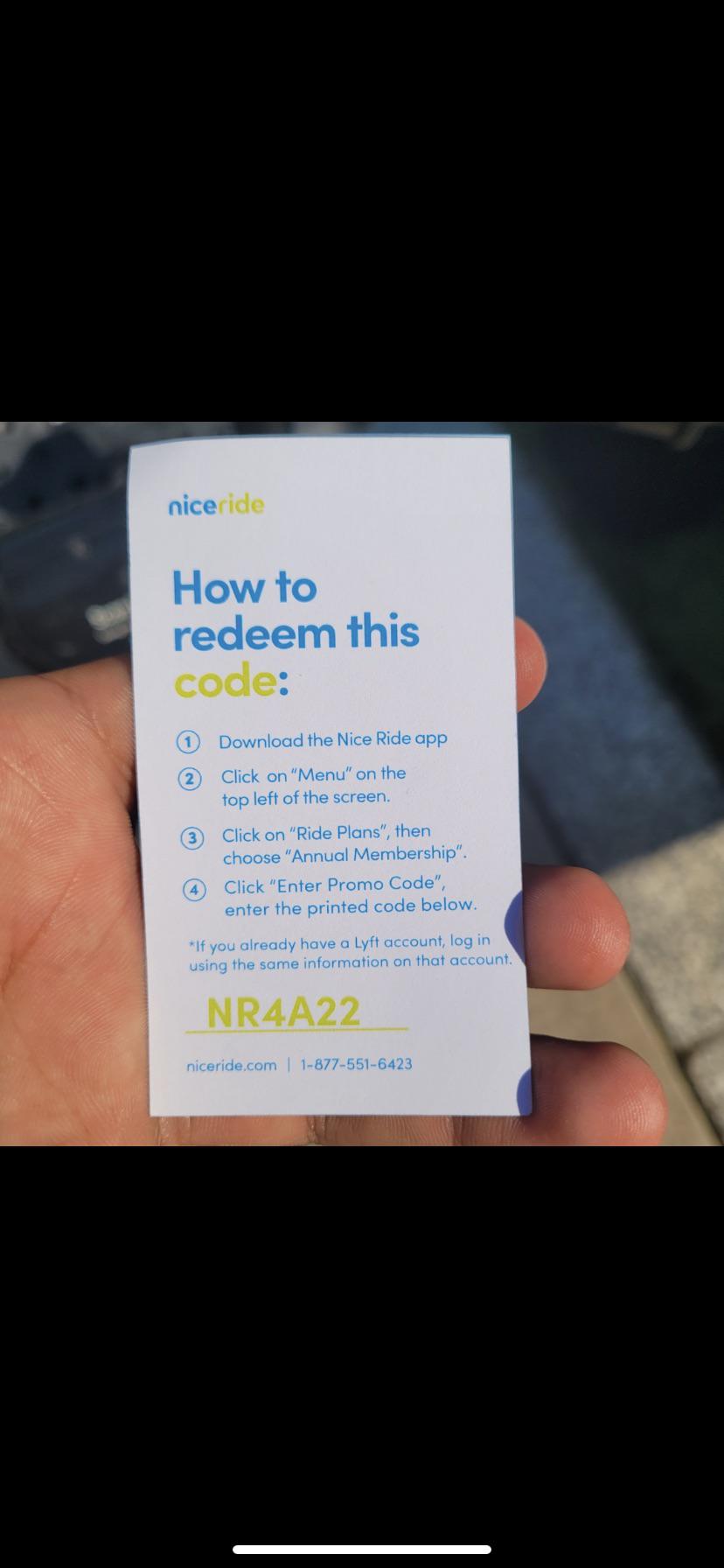 Good ass Nice Ride annual pass promo code r/uofmn