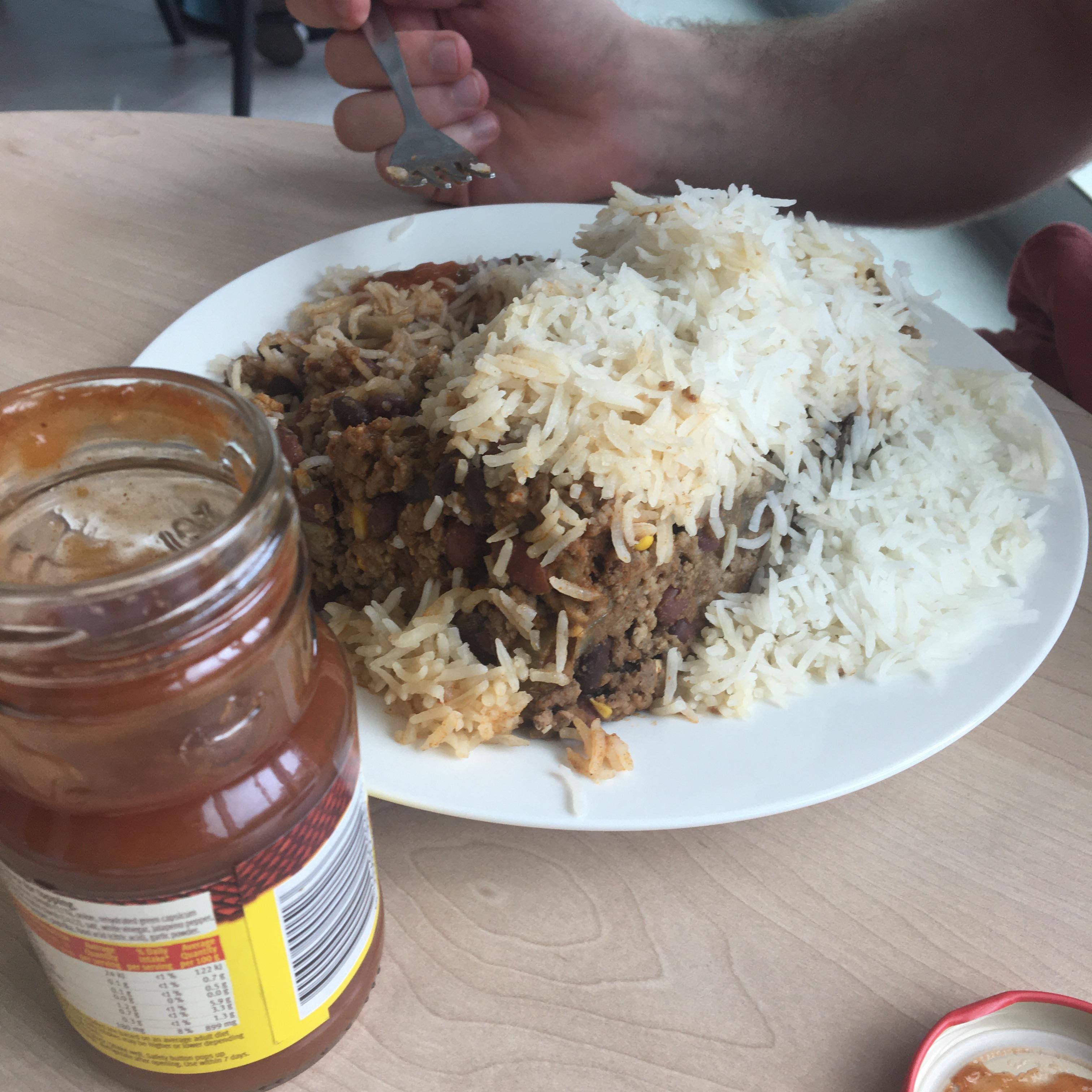Jonno’s surprise Mince something with rice r/RateMyPlate