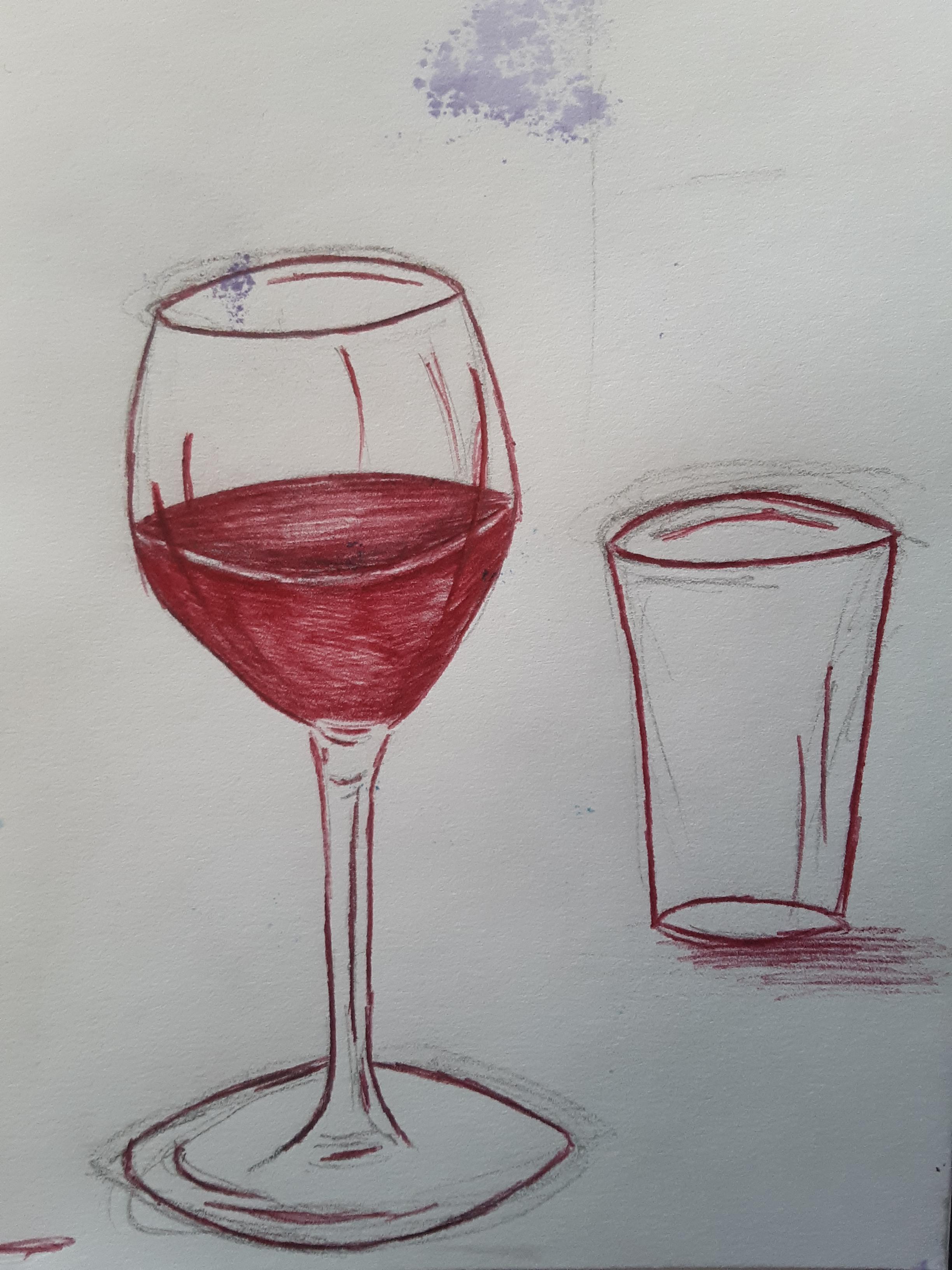Wine glass sketch r/sketches