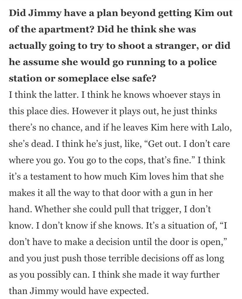 If anyone still believes that Jimmy was trying to throw her under the