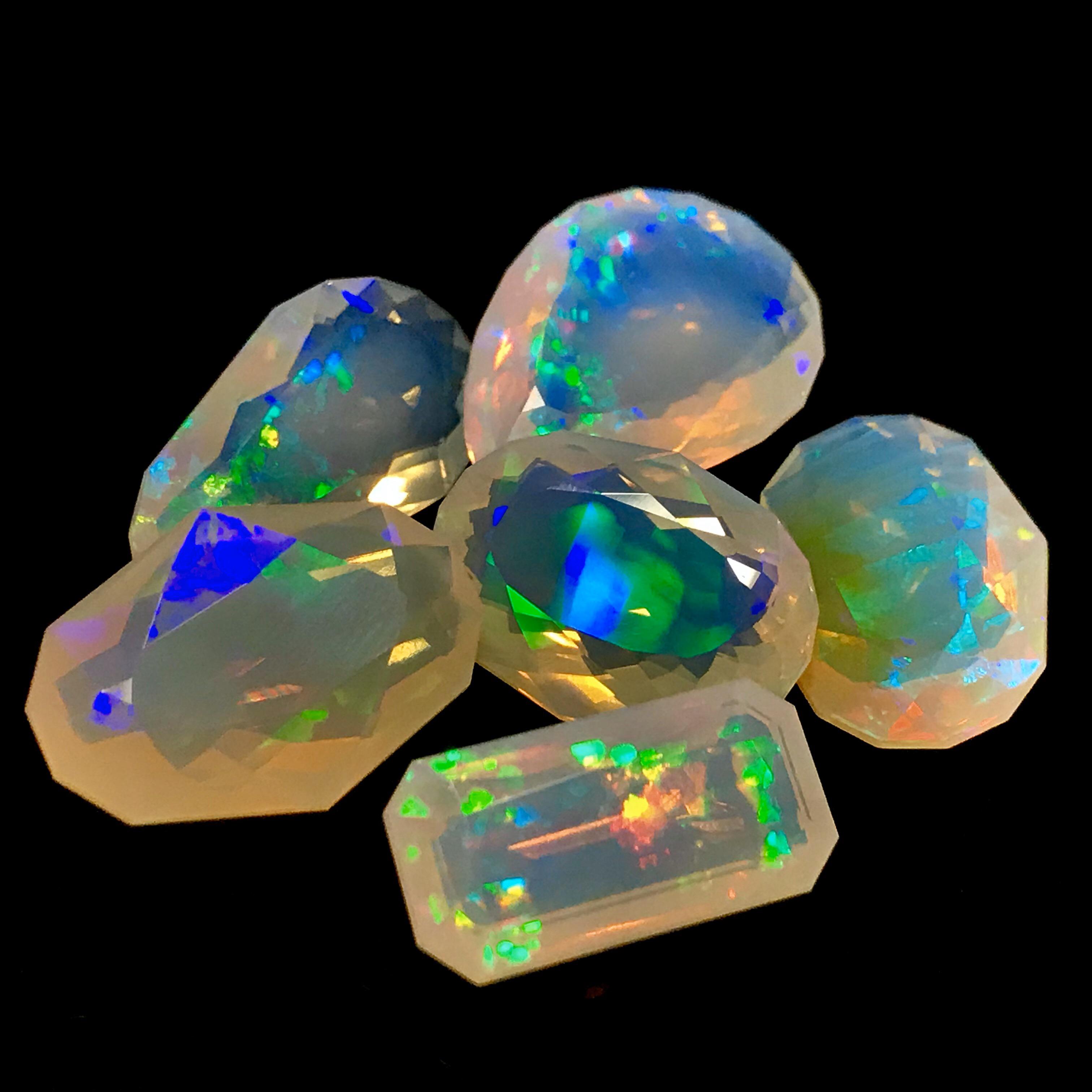 Faceted Ethiopian Welo Opals r/Gemstones