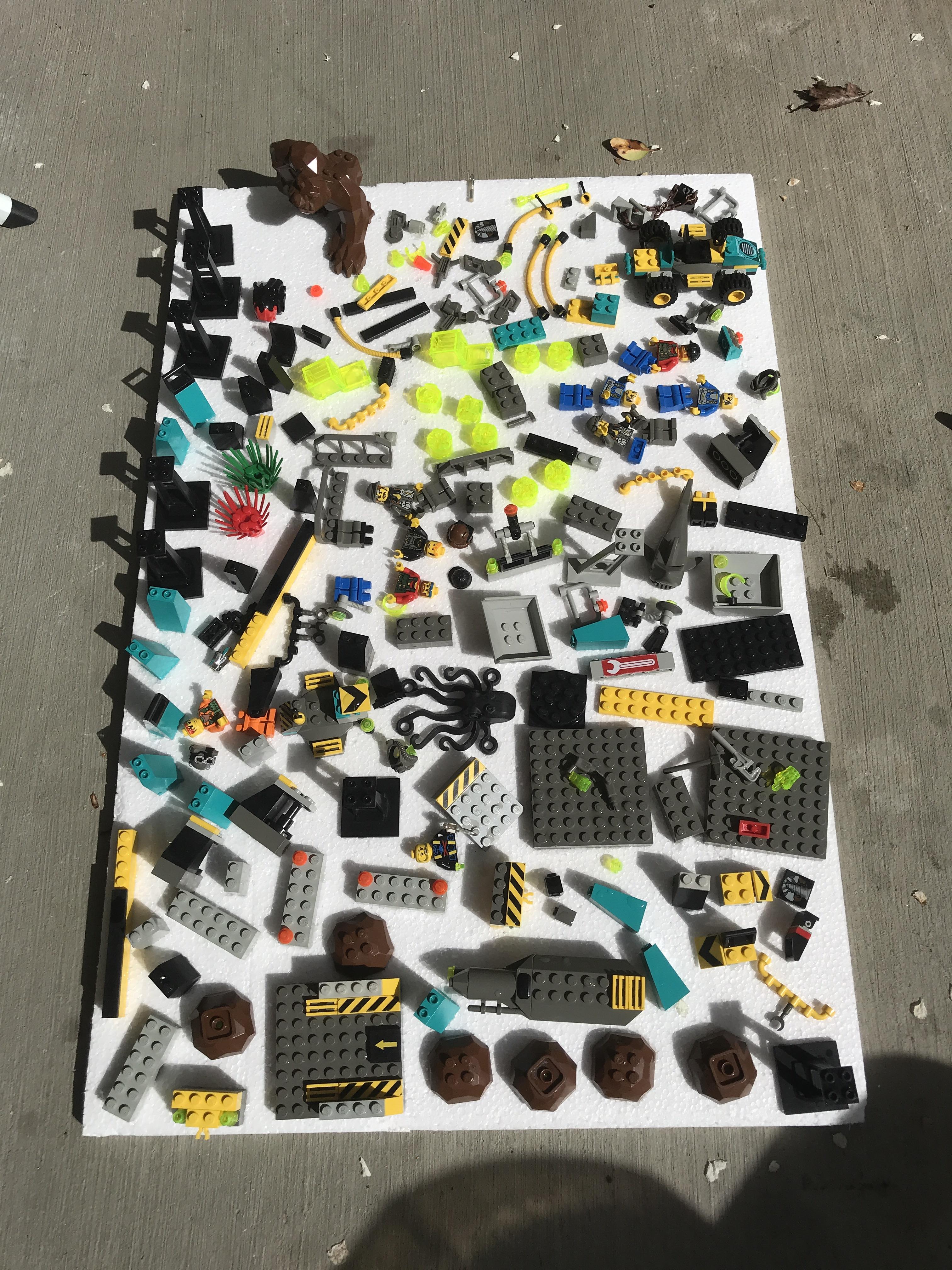 Cleaning my legos and drying them in the sun. Guess the sets r/lego