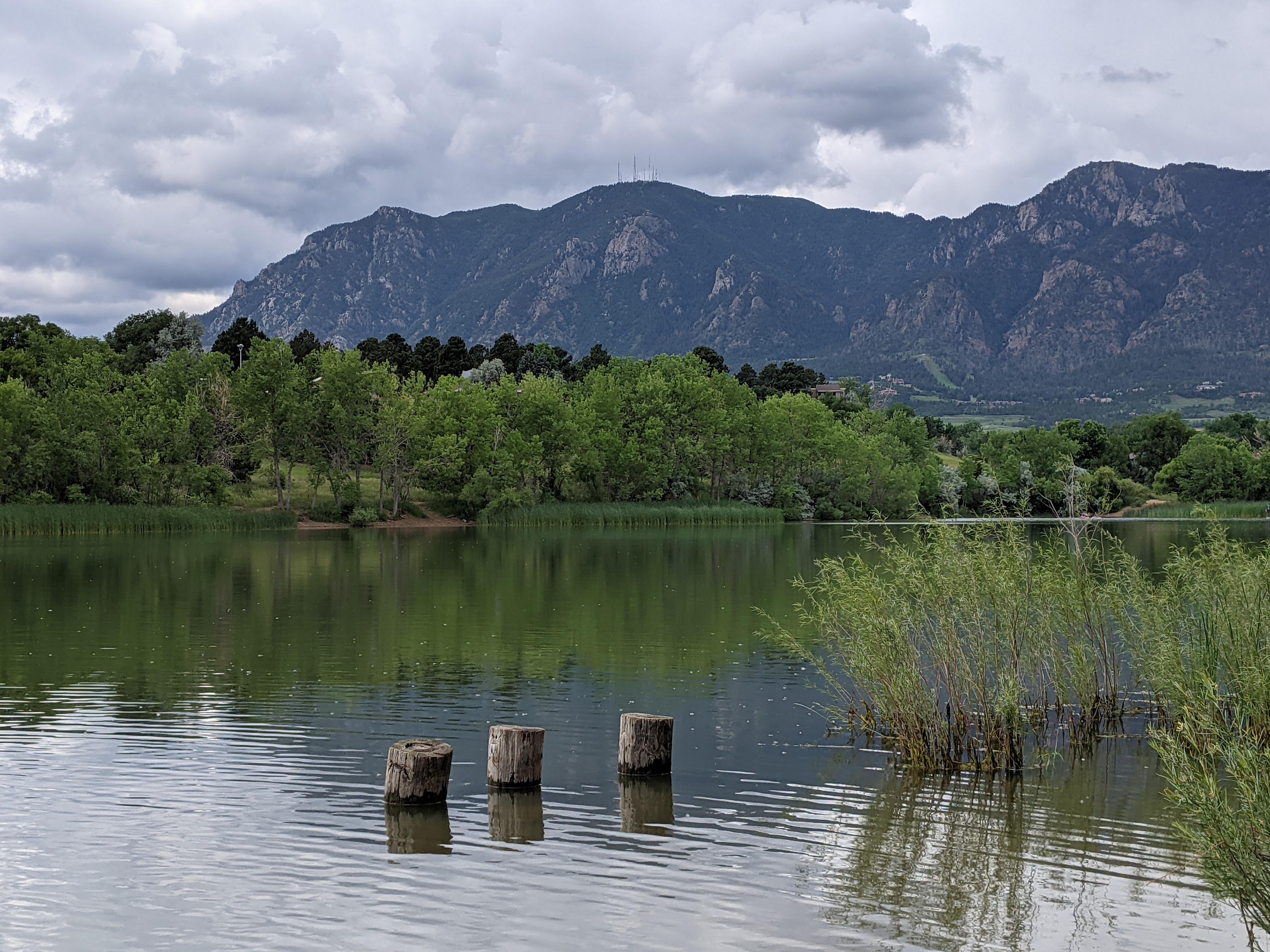 Quail Lake was really pretty and green today. r/ColoradoSprings