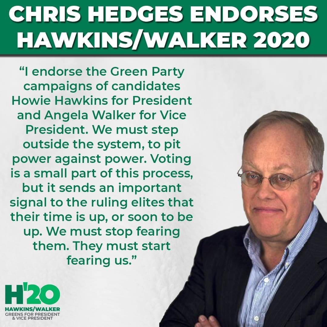 The Hawkins/Walker Campaign for President is excited to announce Chris