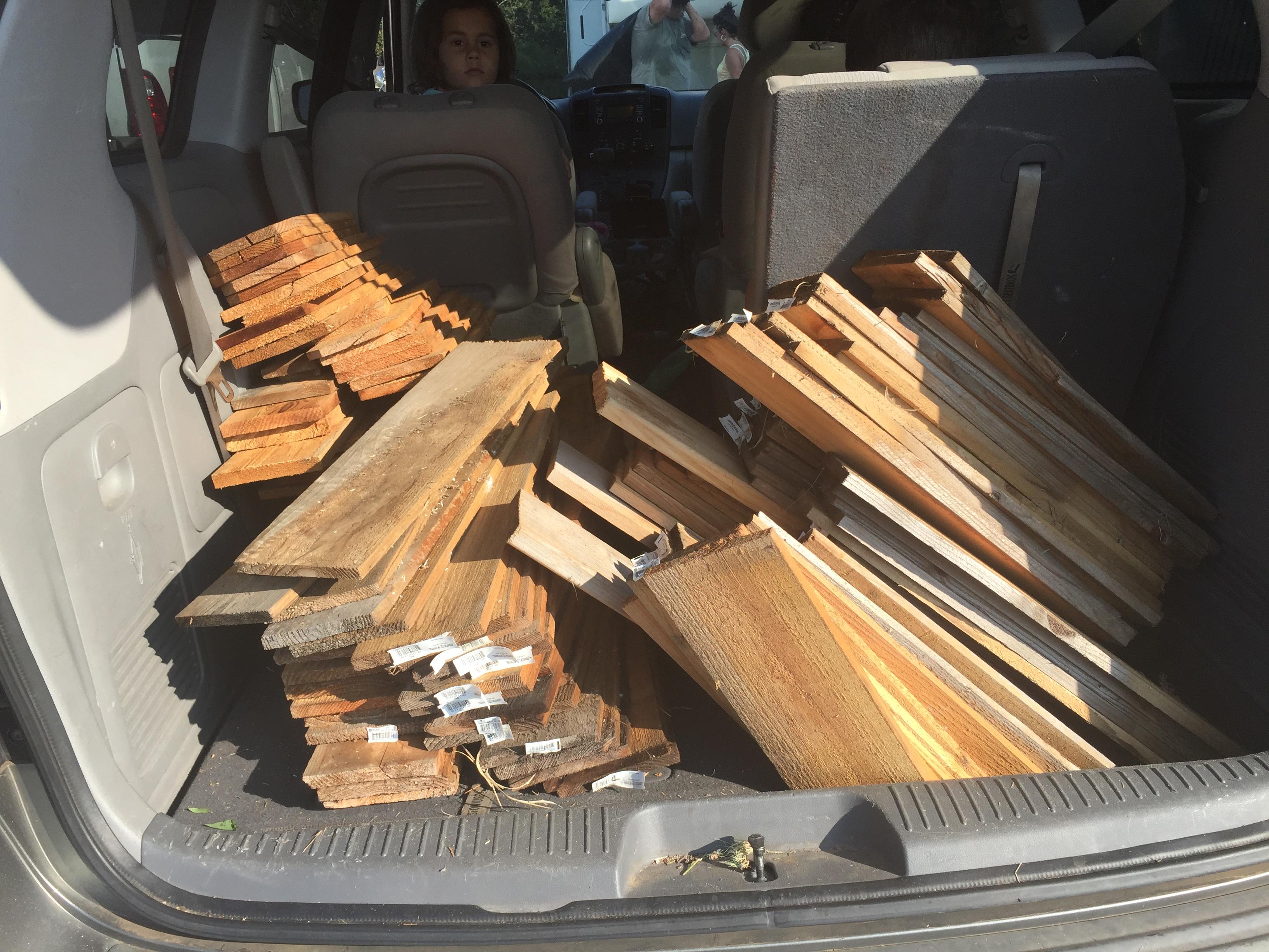 When someone has free cedar wood planks and you see raised garden beds