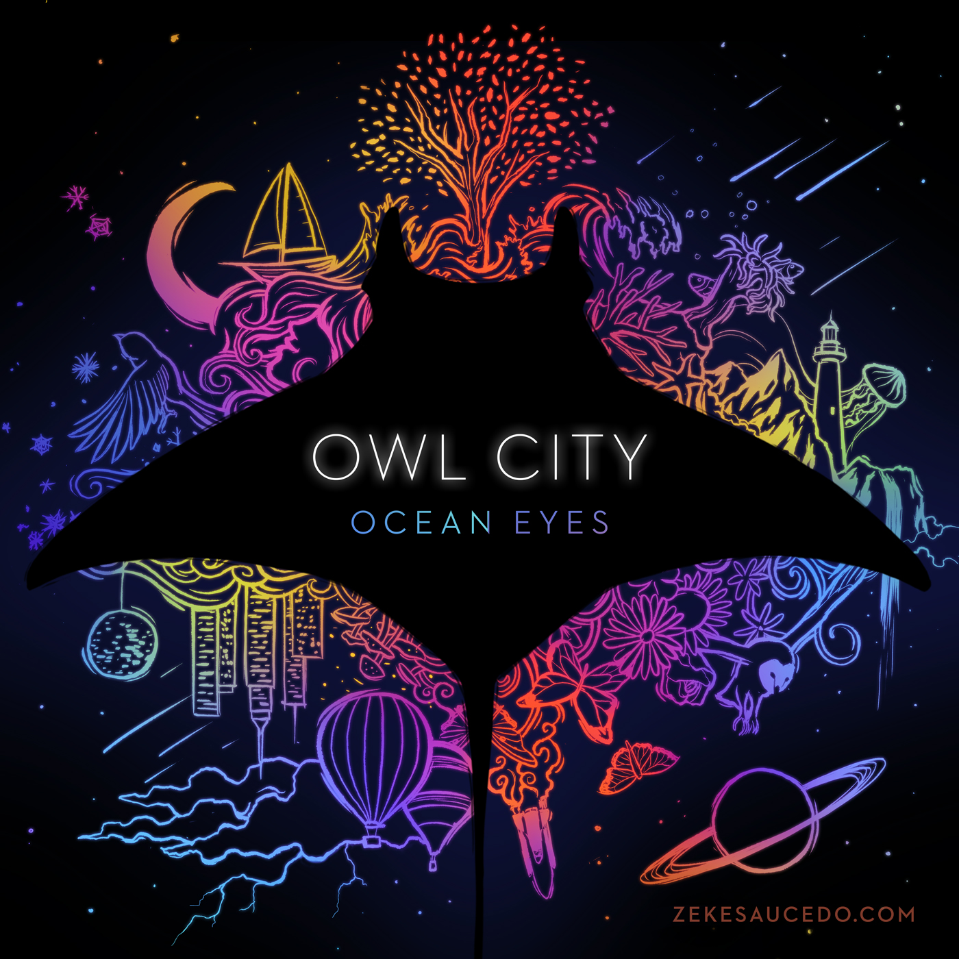 Ocean Eyes Album Art Redesign r/OWLCITY