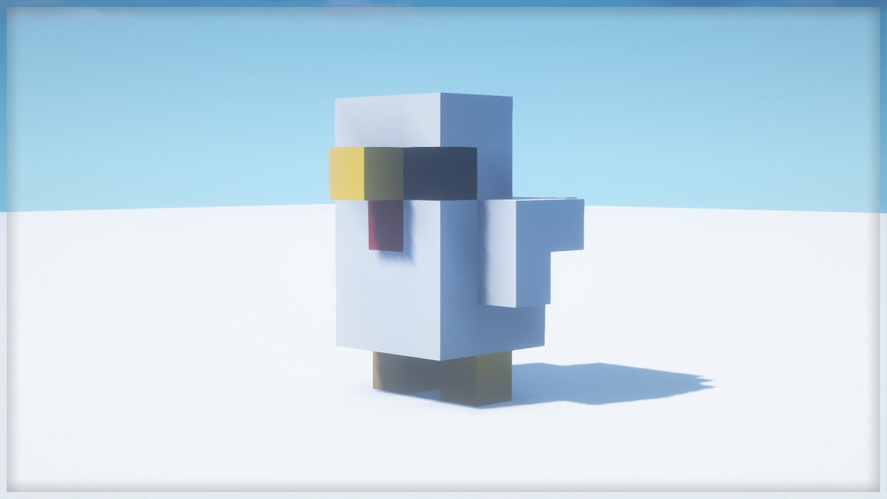 📗 Minecraft How to build chicken statue? for link) r