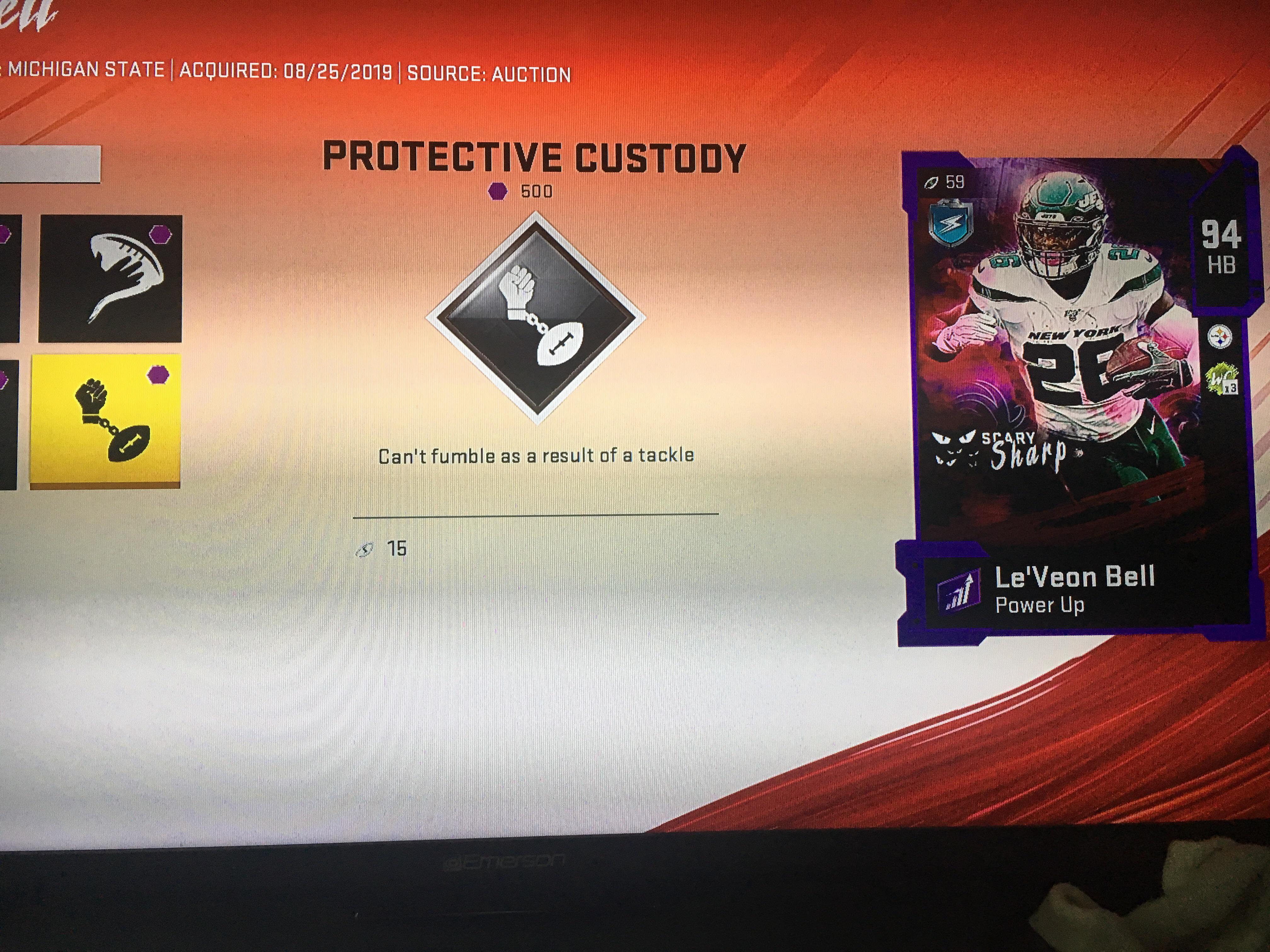 Protective Custody looks interesting r/MaddenUltimateTeam