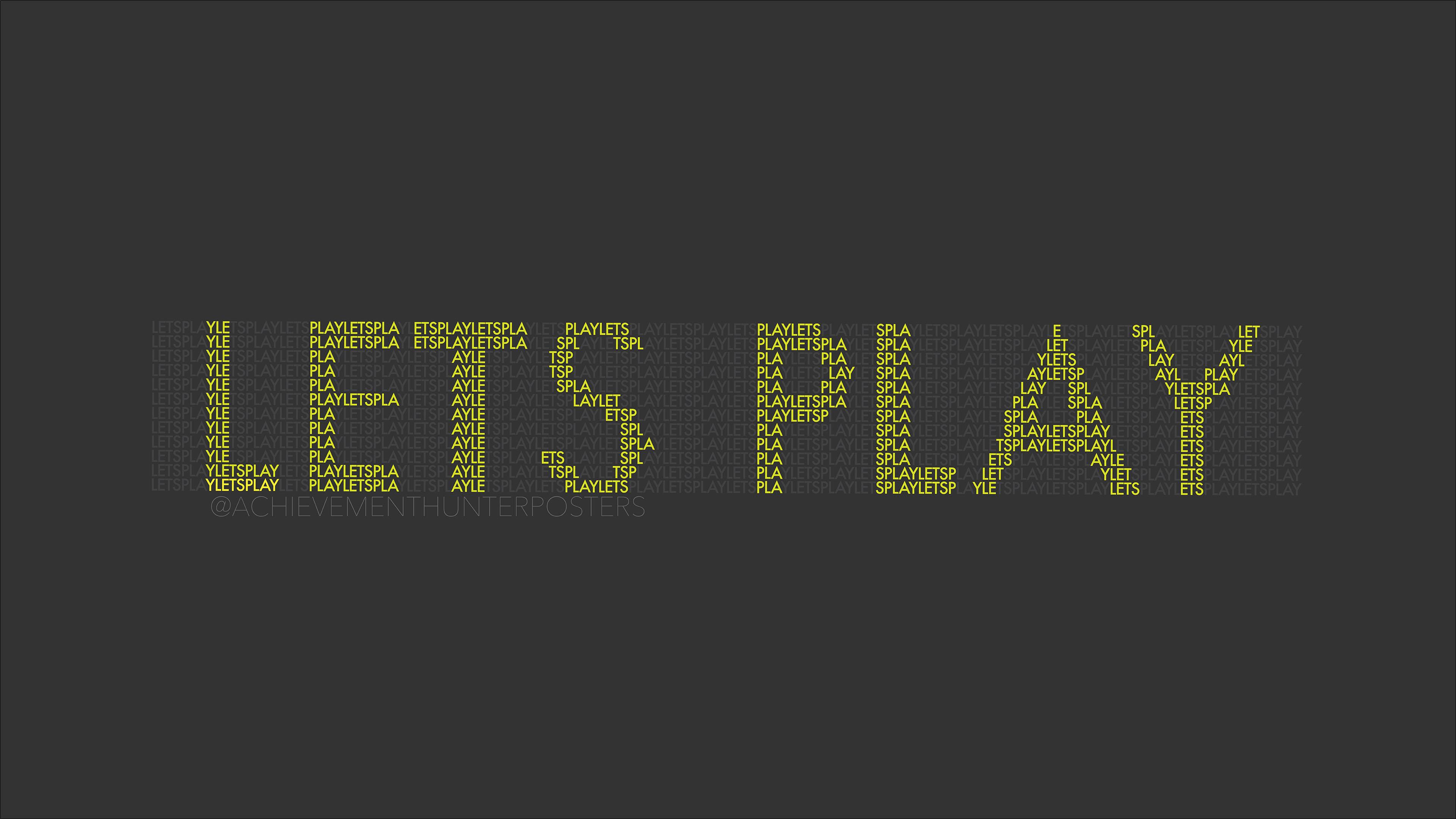 "LETS PLAY" 4K wallpaper roosterteeth