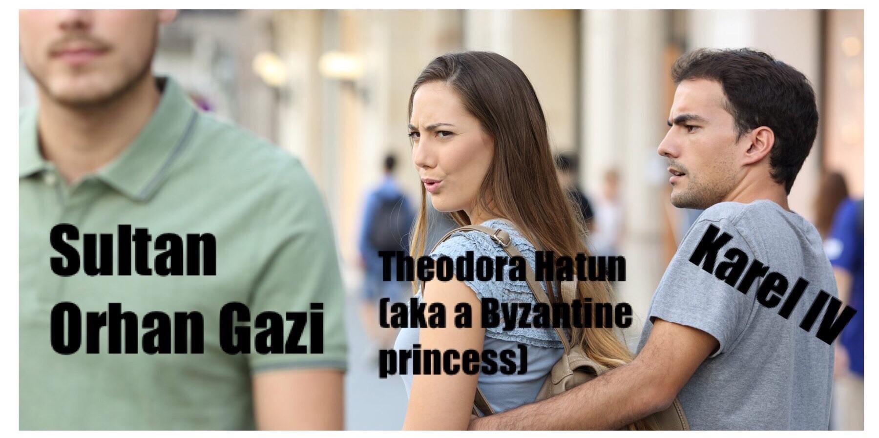 When in 1346 Theodora hatun (aka a Byzantine princess) married Sultan