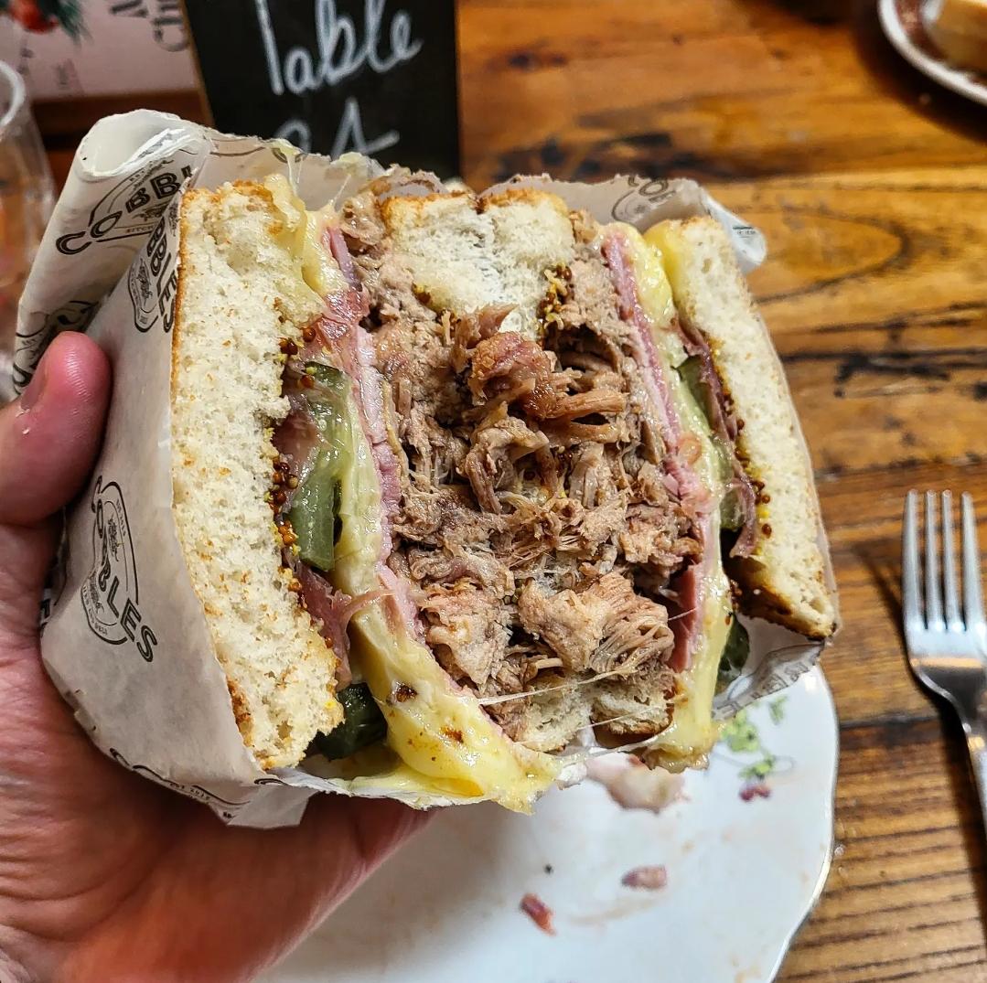 The Cuban at Cobbles Deli, Ogmore, South Wales, UK. (OC). r/eatsandwiches