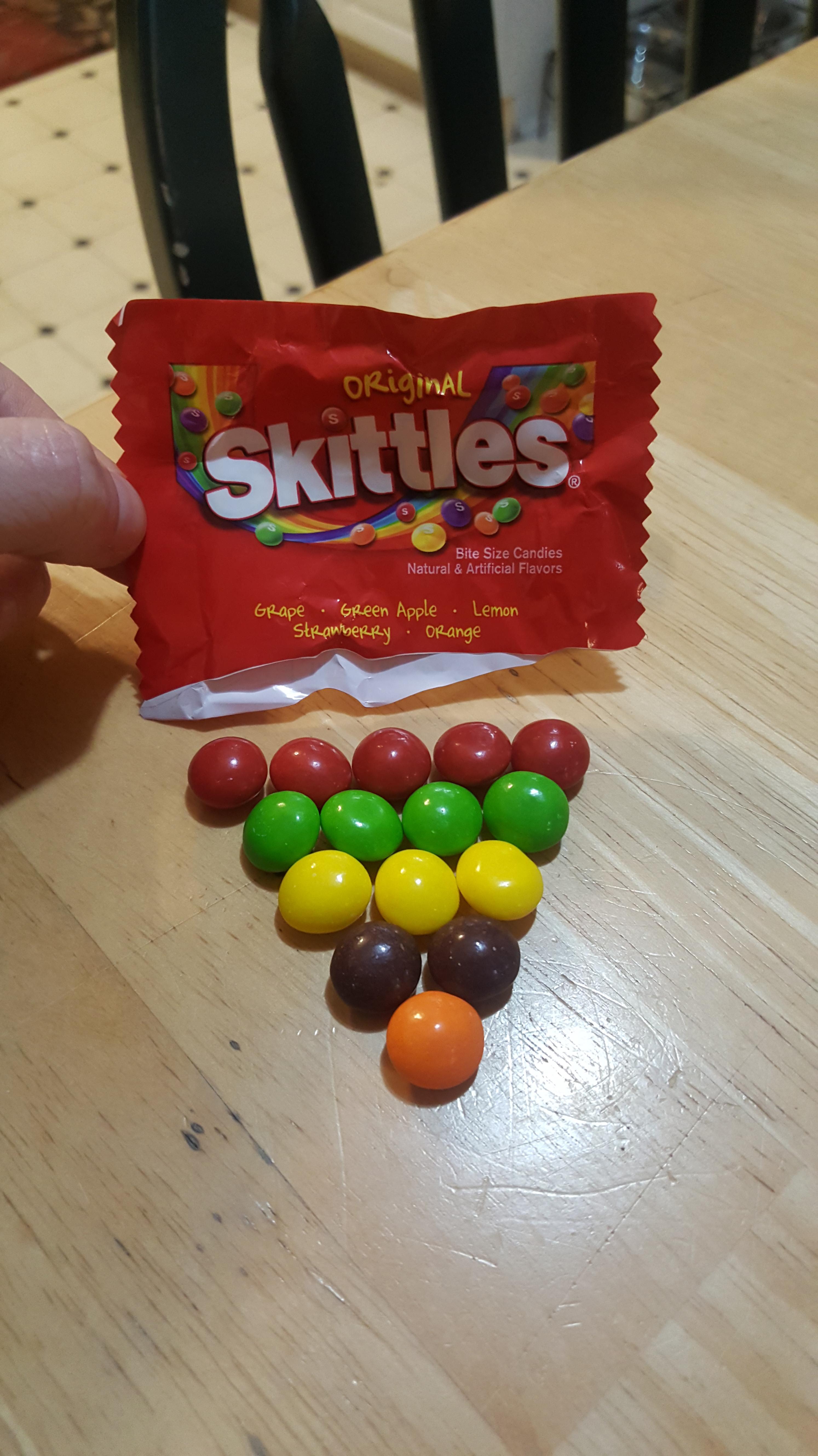 The perfect Skittles serving oddlysatisfying