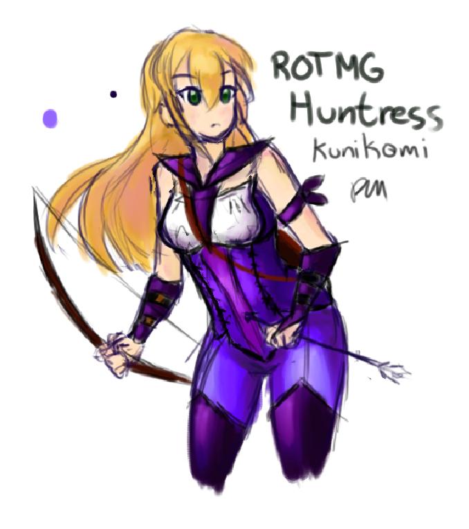 Huntress Coloured Sketch RotMG