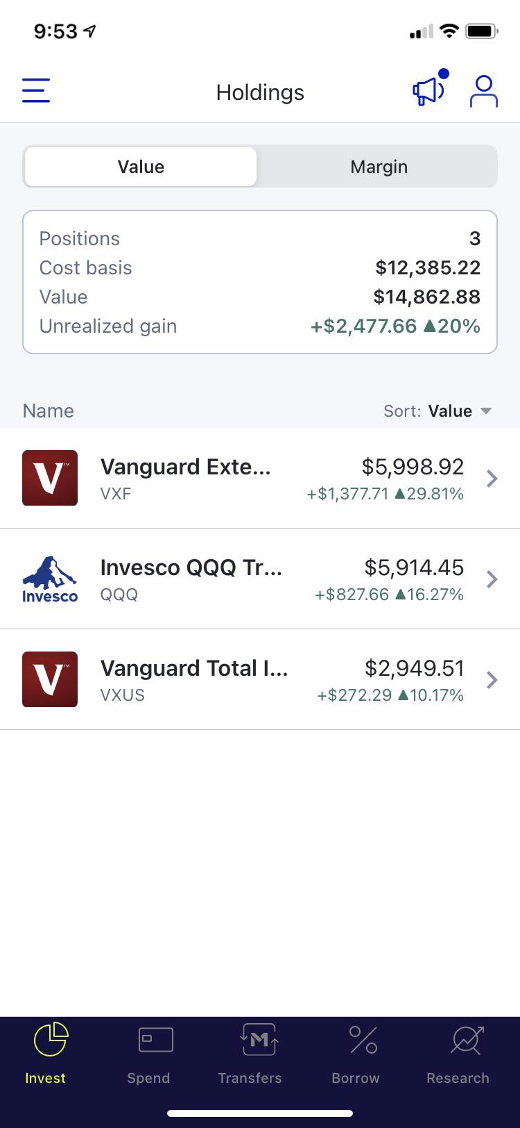 After 1500 in losses by tinkering with my taxable pie since April 2019