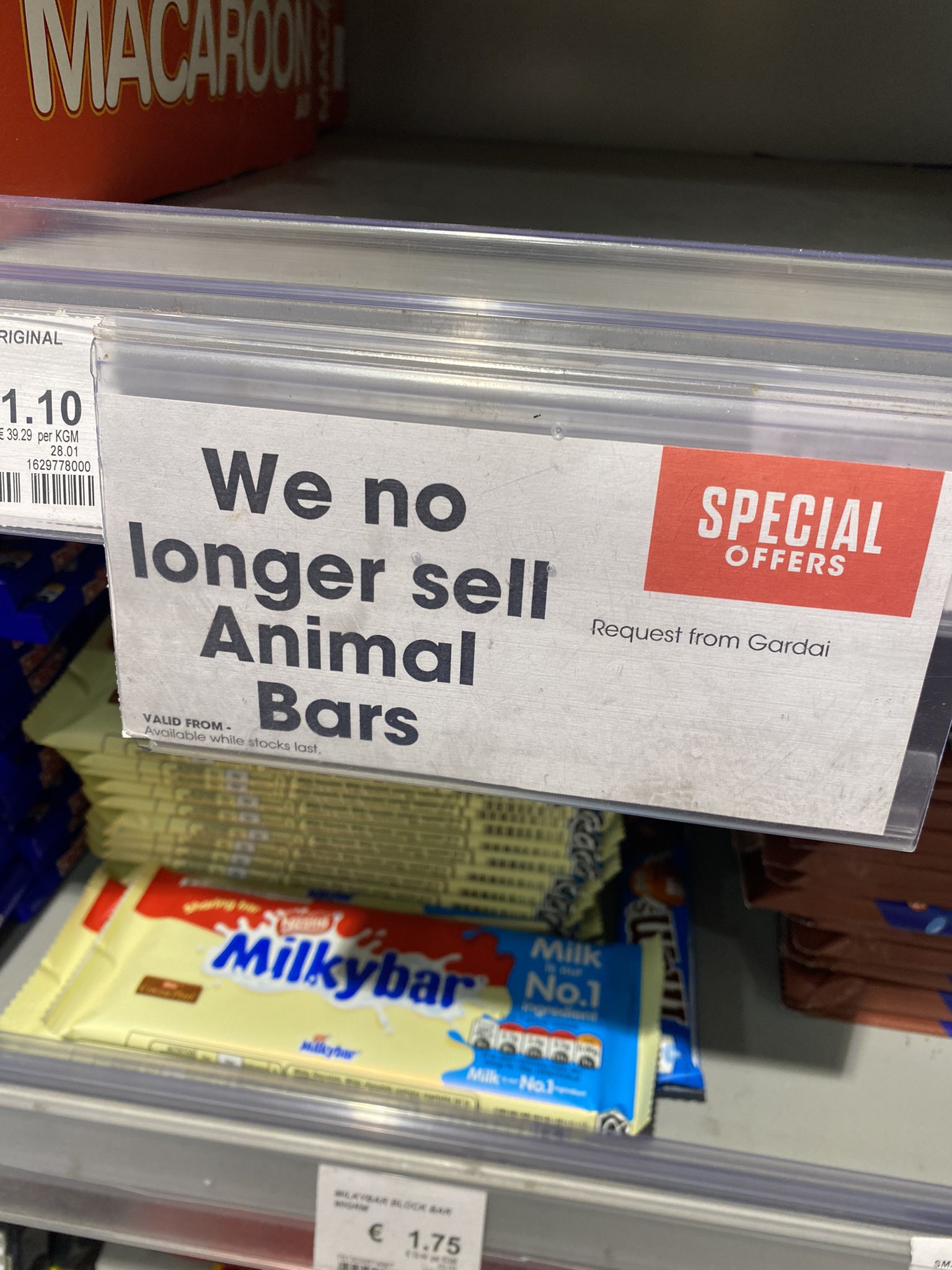 Animal Bars outlawed by order of Gardai (Thread in comments). r/ireland