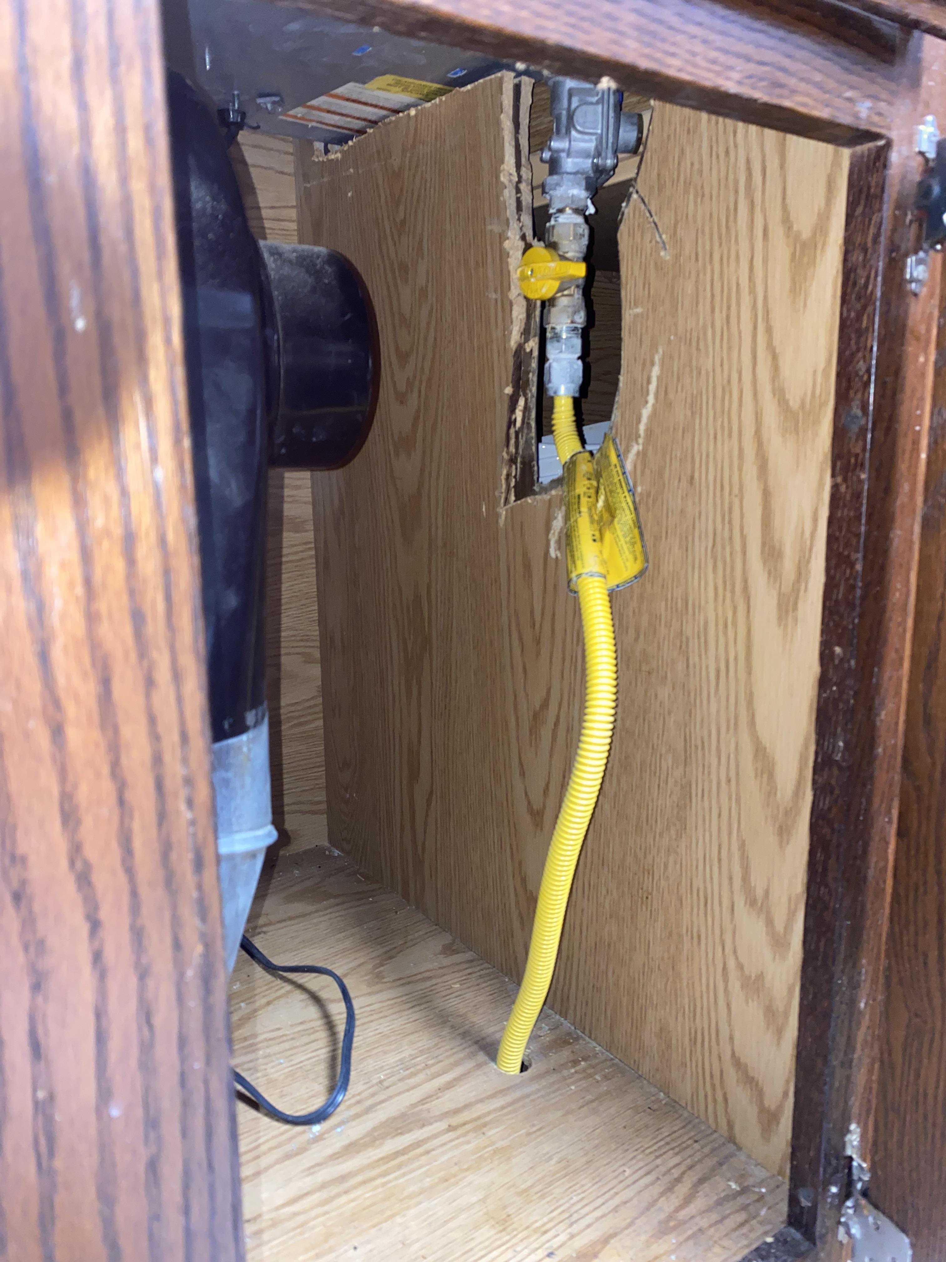 Gas Cooktop Shutoff valve installed backwards r/askaplumber