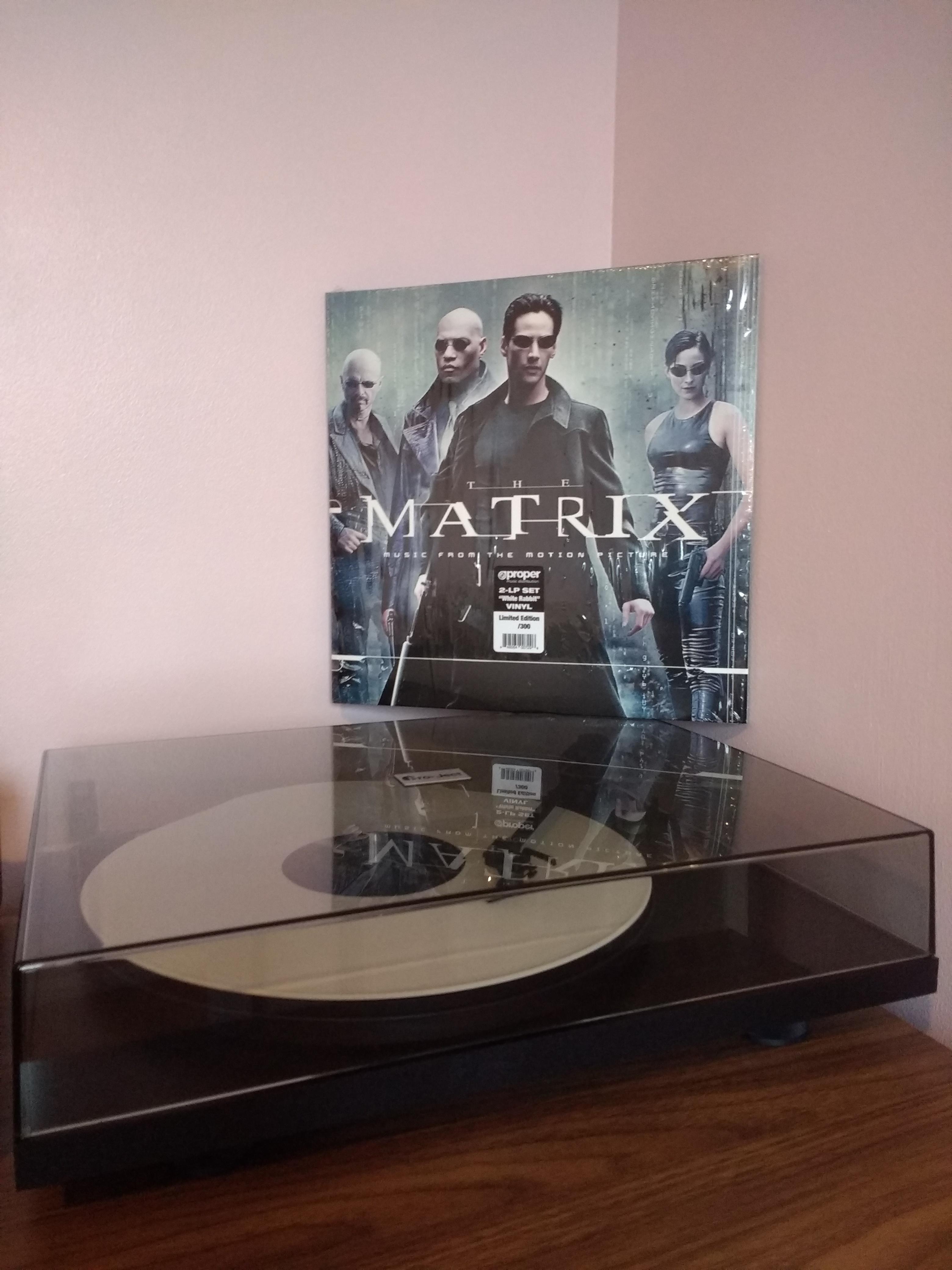 Matrix Soundtrack Vinyl White Rabbit Edition, notice the