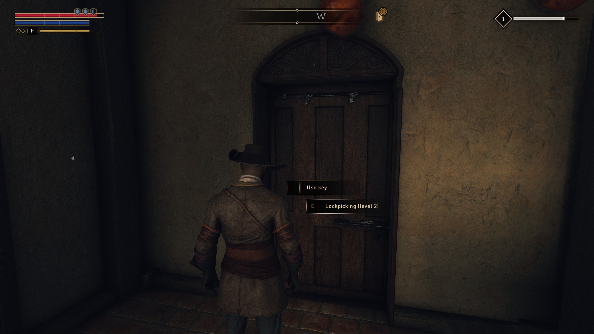 Can't unlock doors? I have the key but there's no interaction key. r