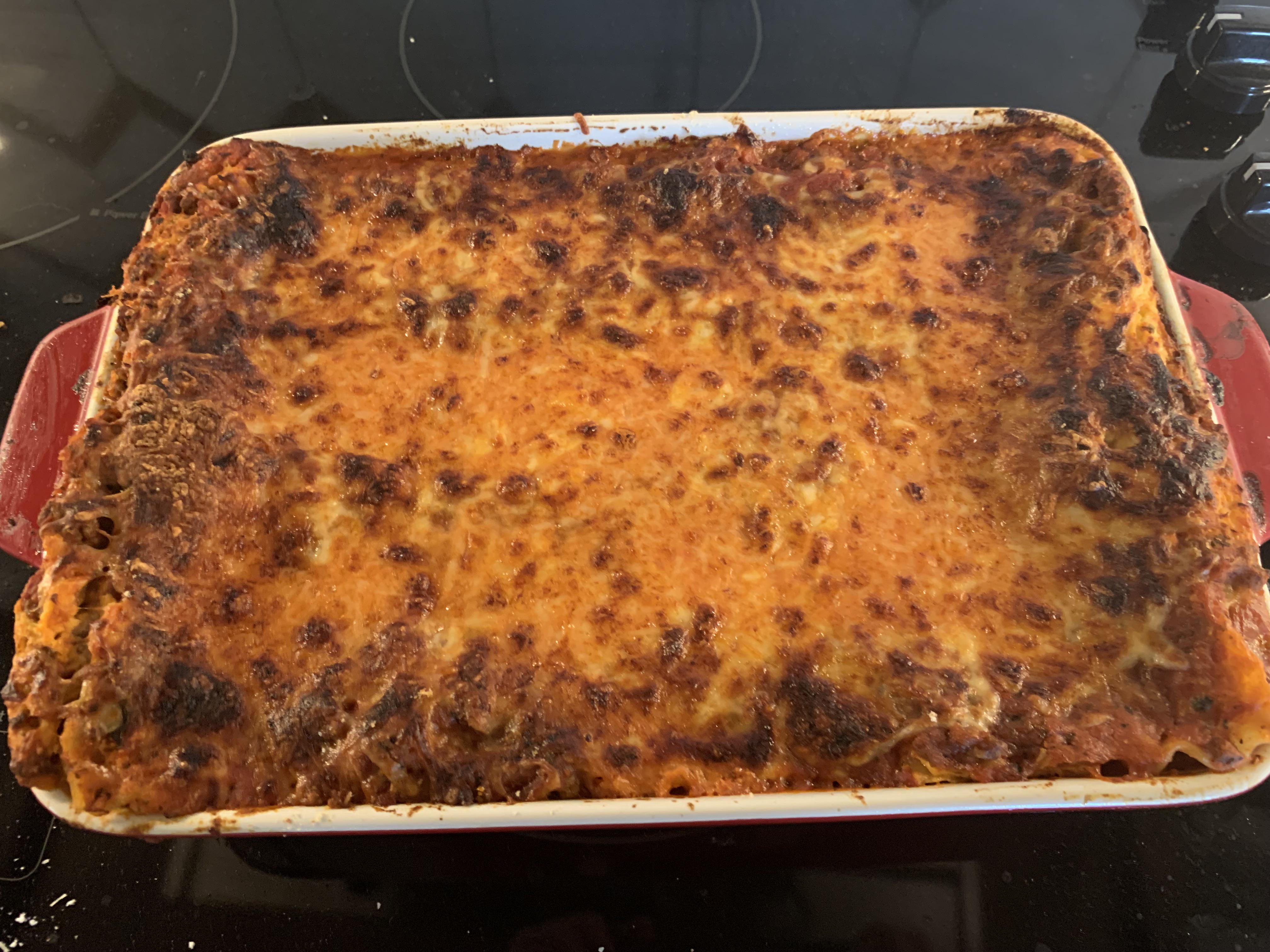 Found some no boil lasagna noodles on clearance and had to take