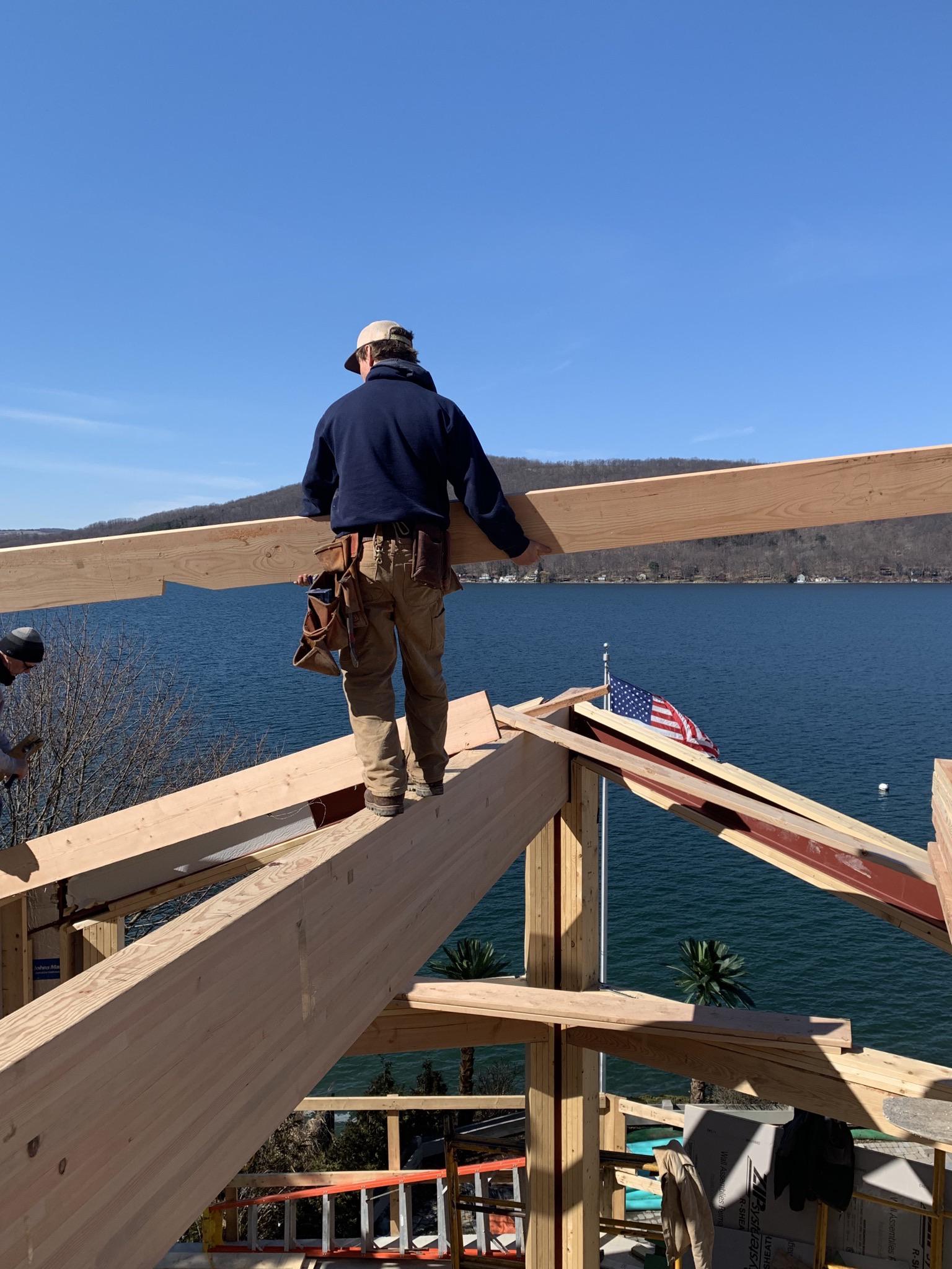 Framing a custom lake house Keuka, NY r/Carpentry