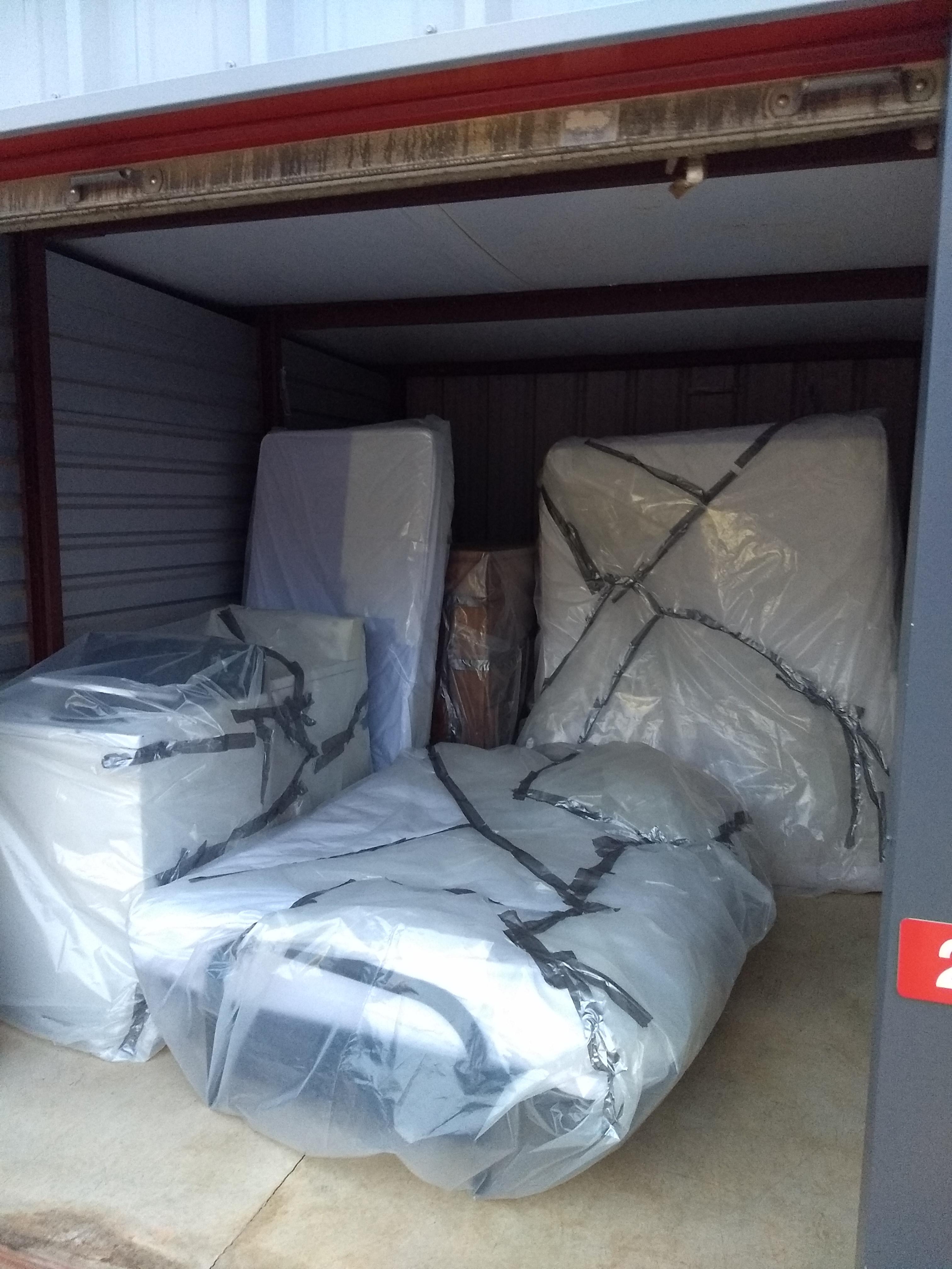 Nuvan, 4 mil plastic, duct tape, storage unit, and every possession I