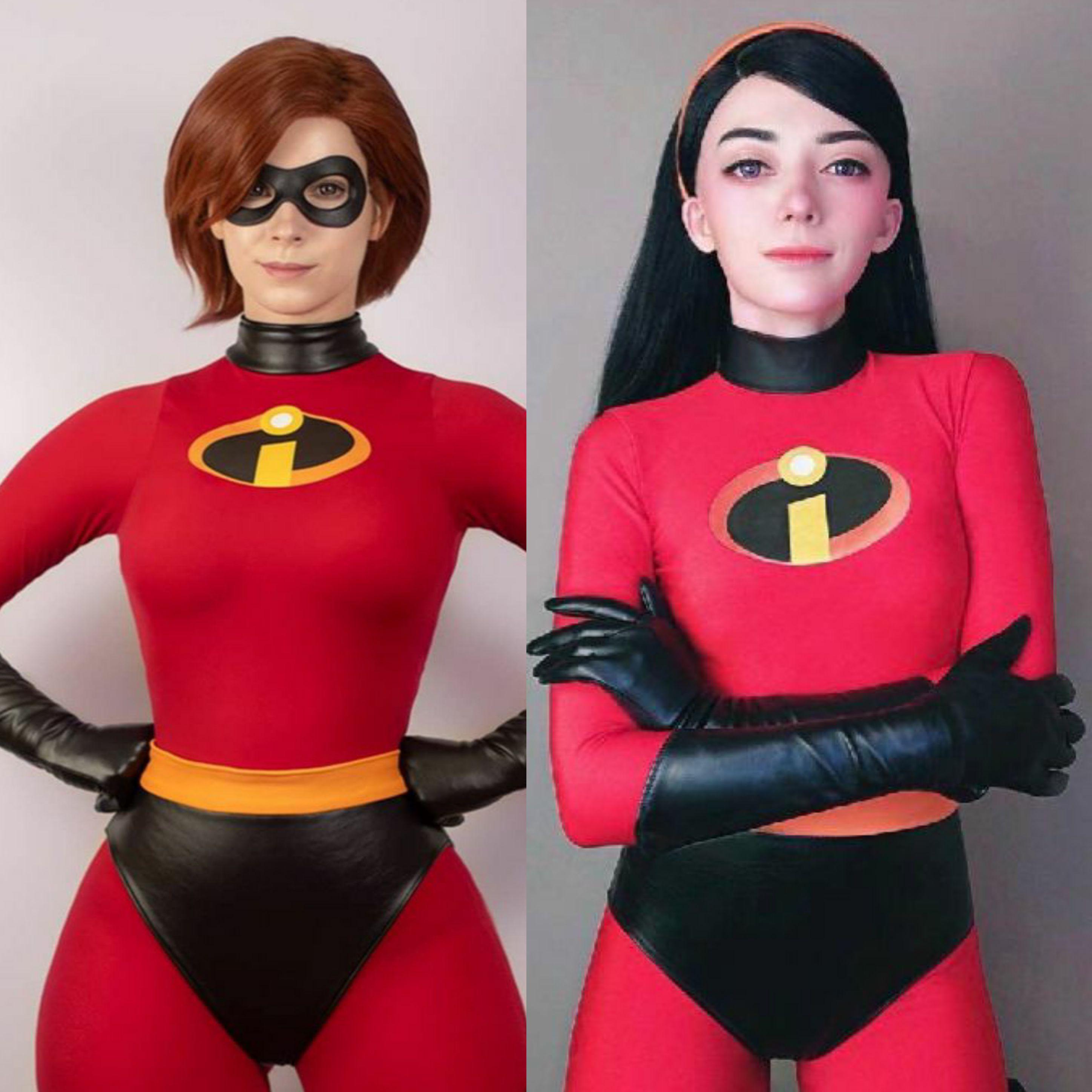 Elastigirl by enjinight and Violet Parr by olkaaklo : cosplaygirls