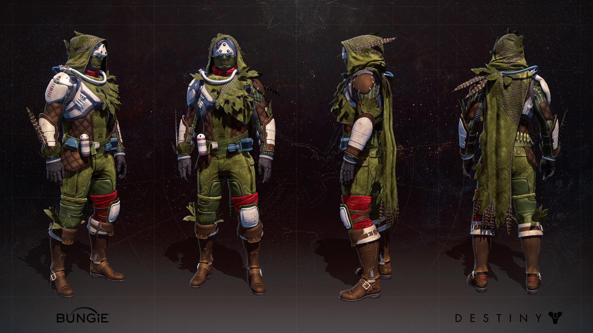 Could anyone help me recreate this hunter look in D2? )without use of SotU cloak) really been
