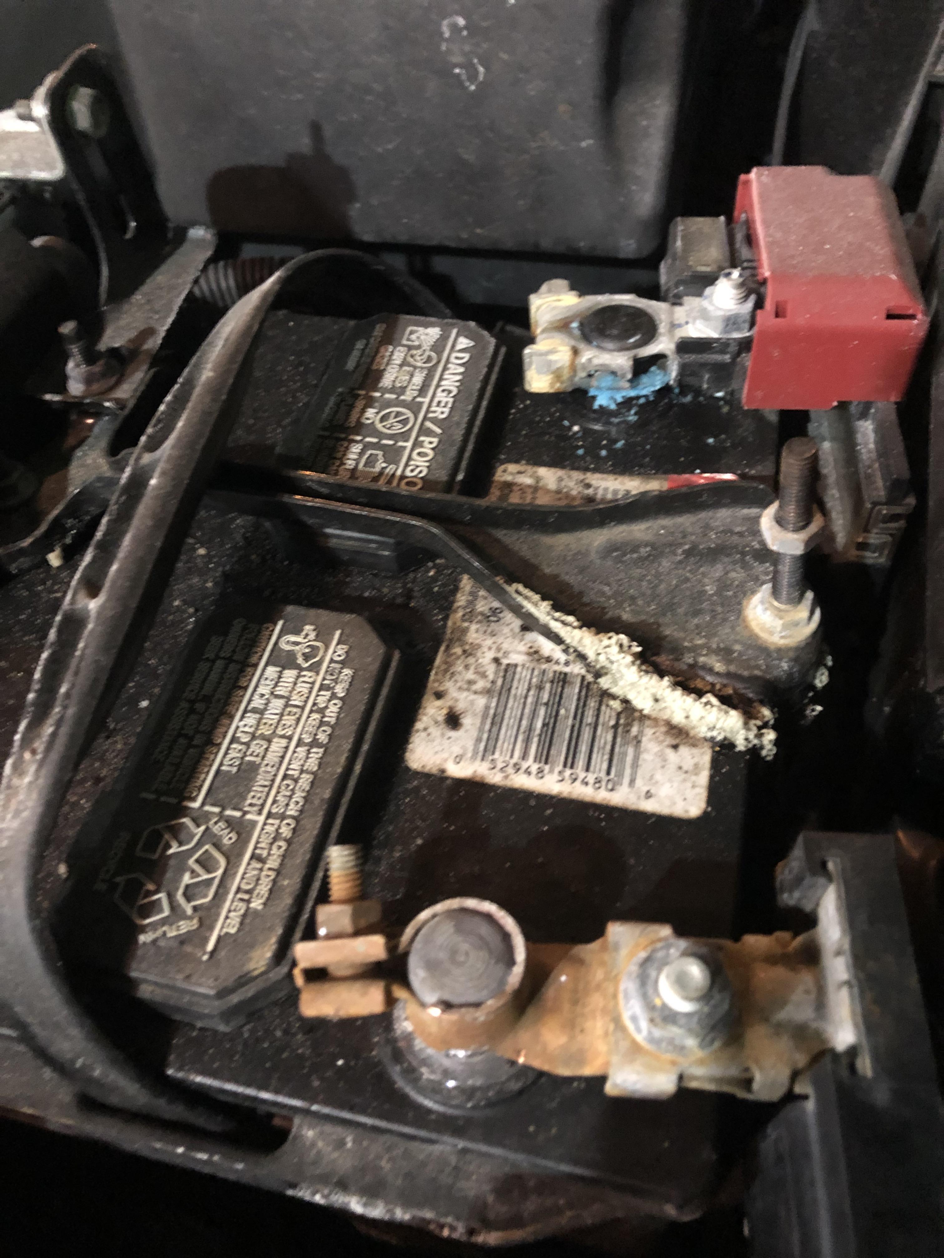 What’s happening to our battery & how can we clean it before replacing