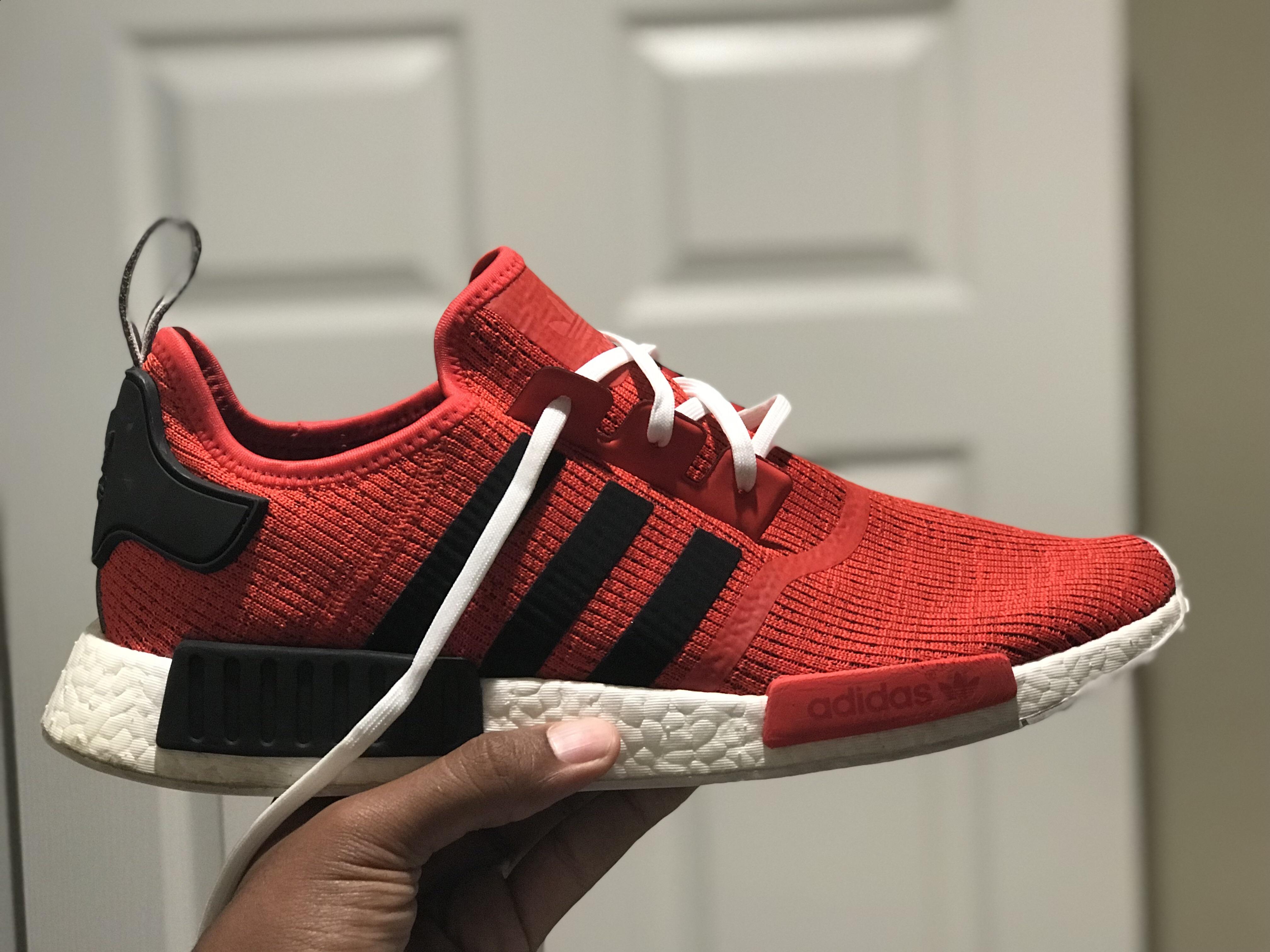 New NMDs aren’t in my budget so I washed my old ones and put laces from
