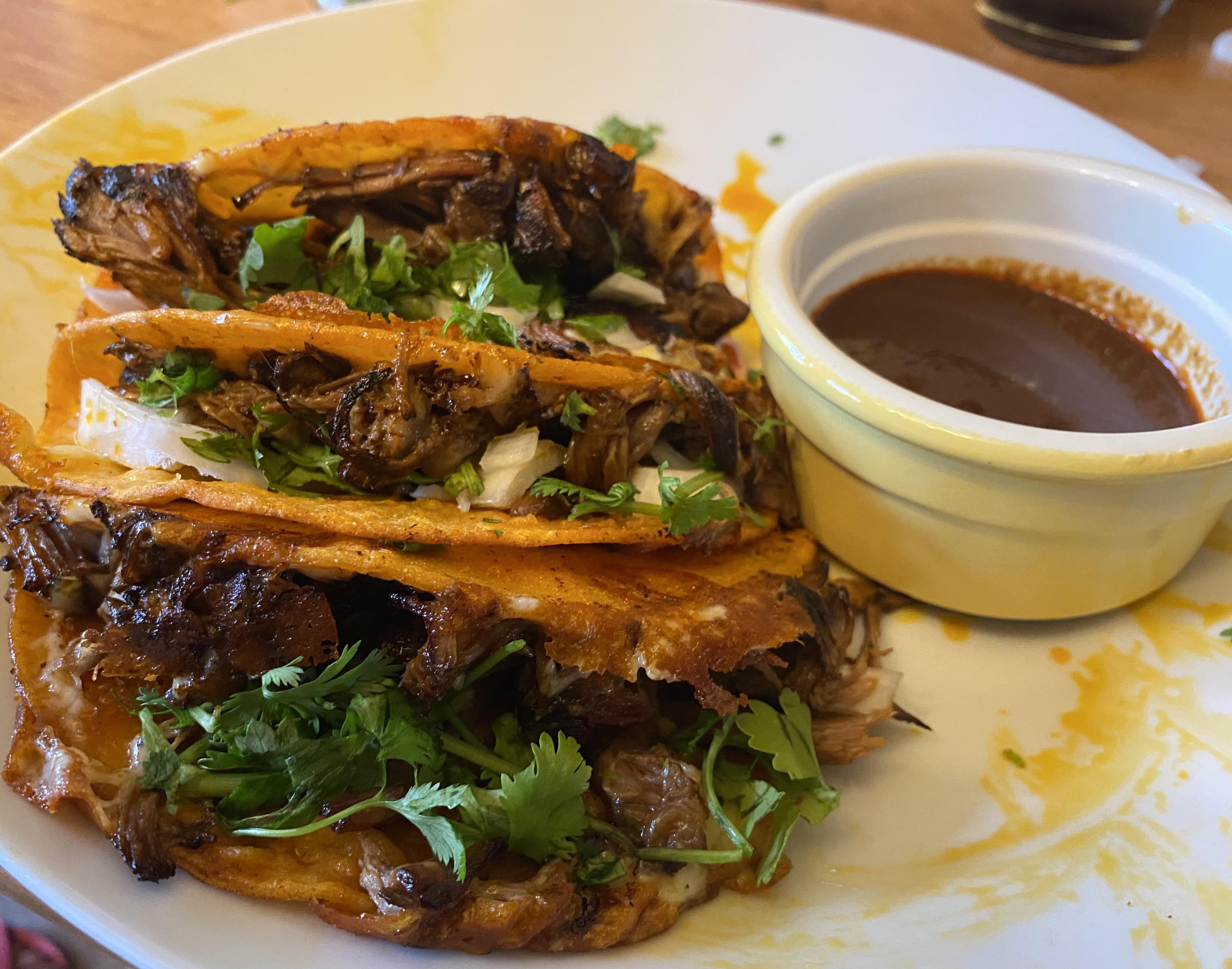 [Homemade] Quesabirria tacos and Consommé r/food