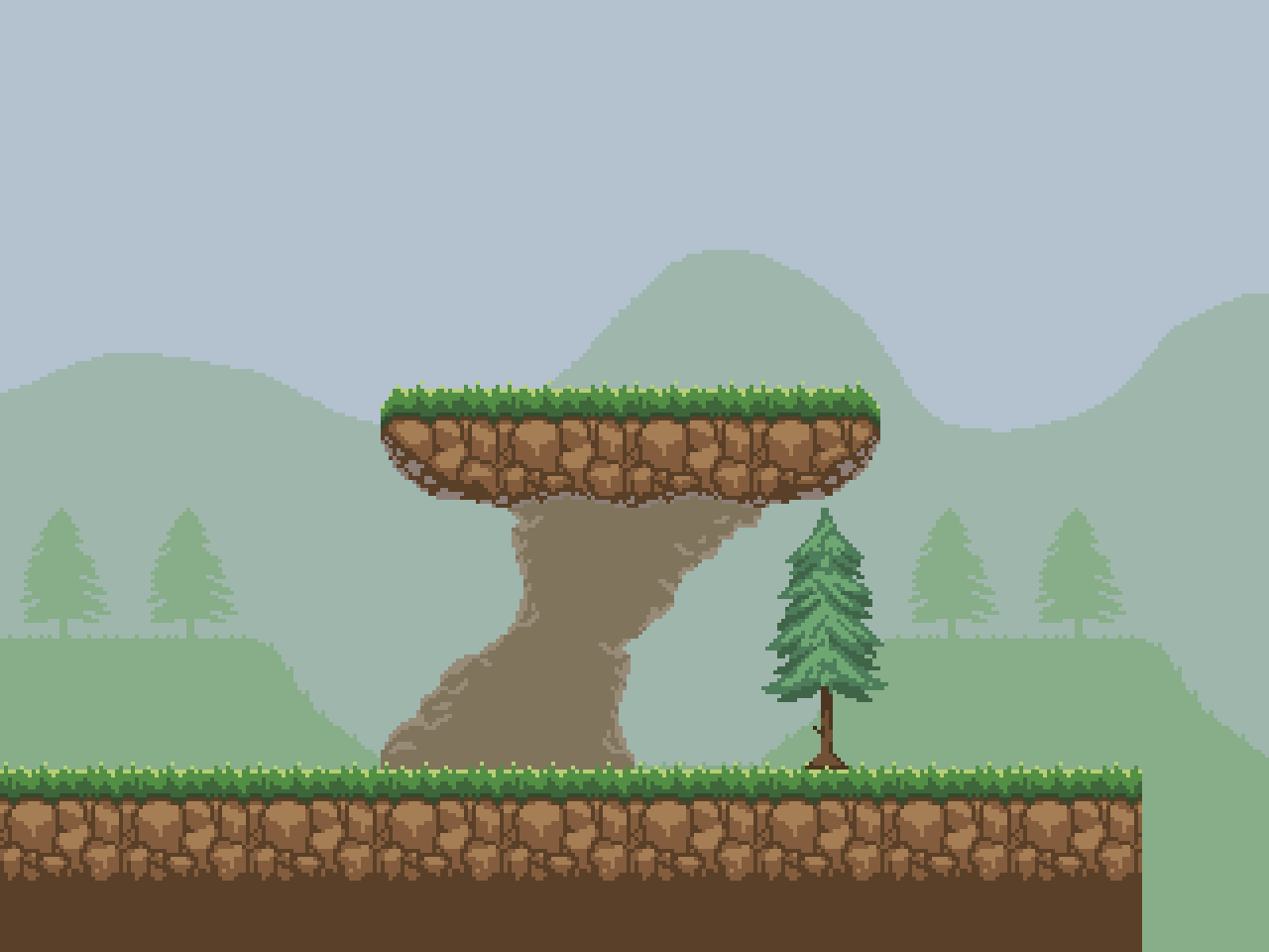 [NEWBIE] Taking a course on Pixel Art, made my first tile art